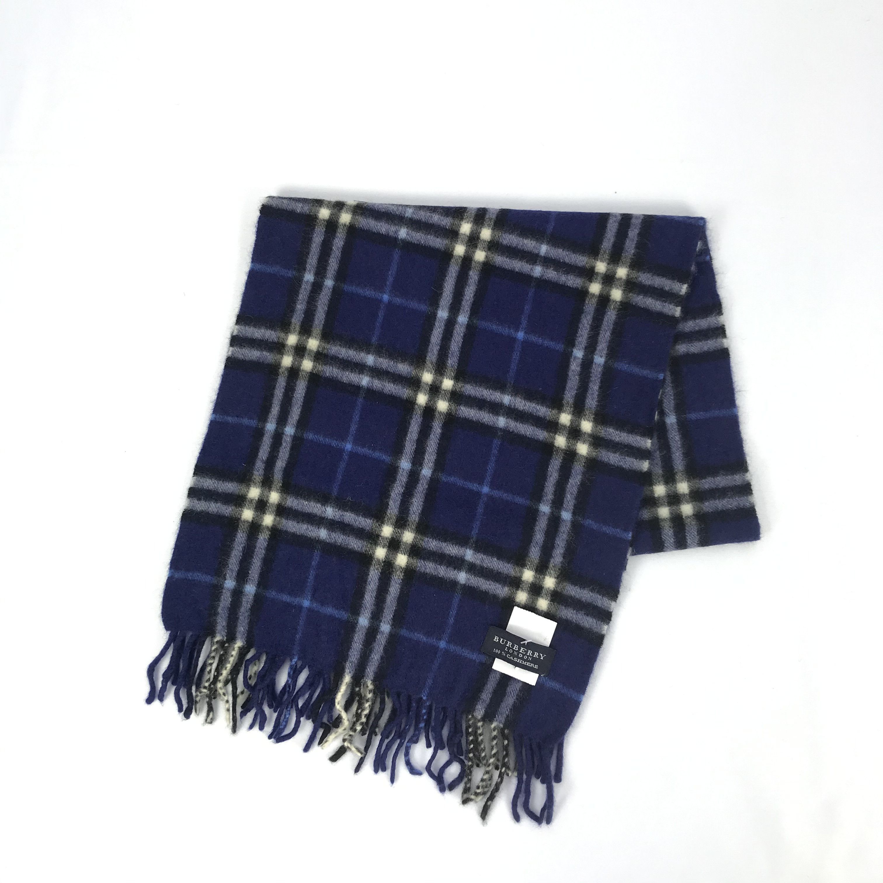Burberry Vintage Burberry Cashmere Scarf Muffler Wool Scarves Size ONE SIZE - 3 Thumbnail