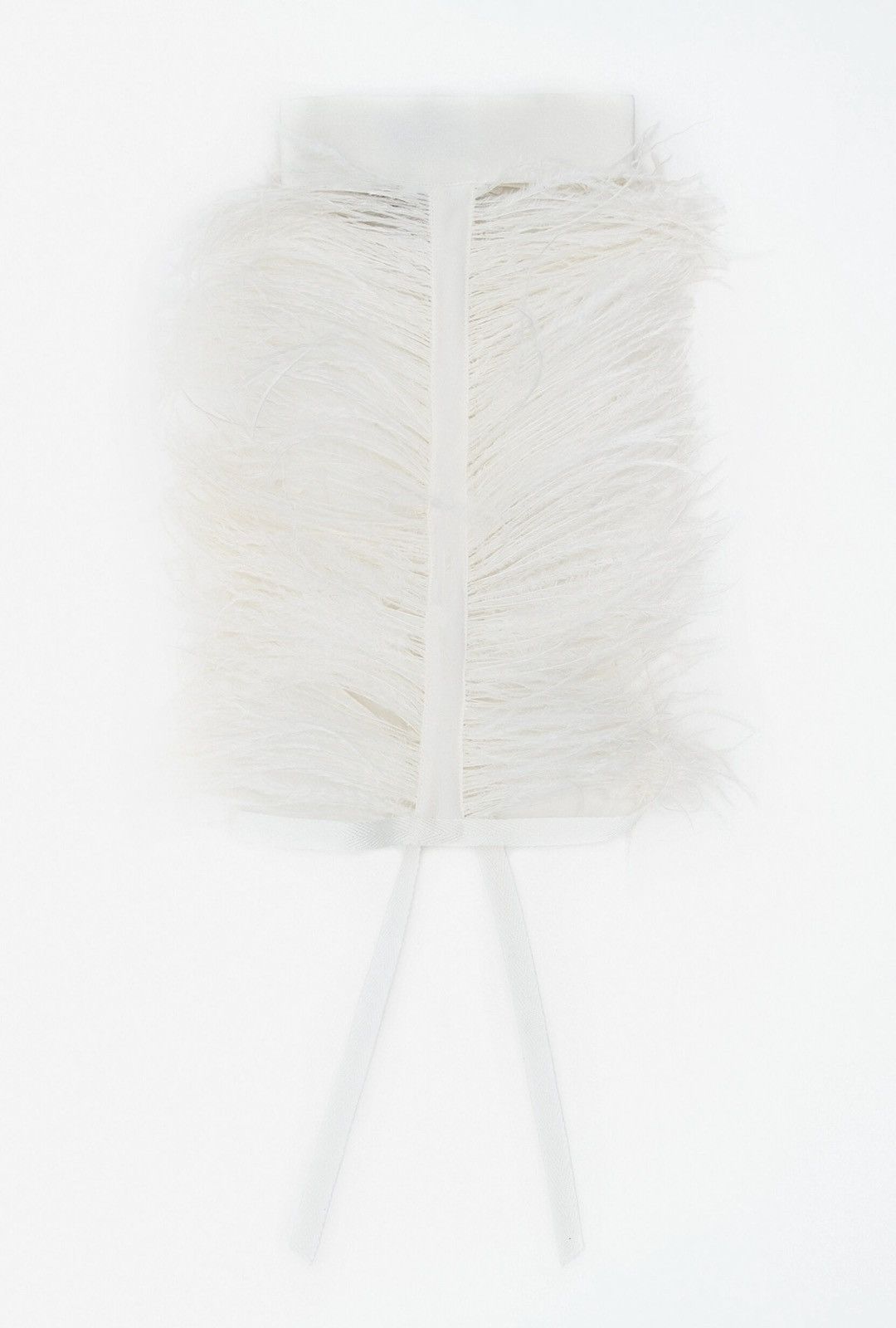 Ann Demeulemeester Ann Demeulemeester Feather Ribbon Silk Necklace Size ONE SIZE - 1 Thumbnail