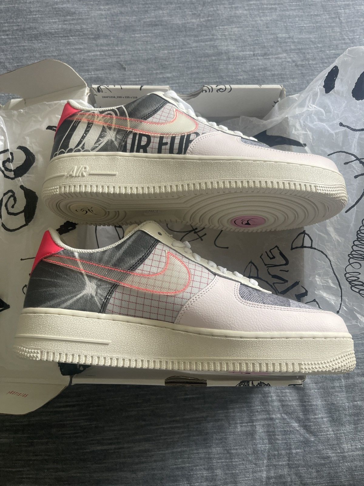 Nike AIR FORCE 1 Light soft pink pure platinum Size US 10 / EU 43 - 4 Thumbnail