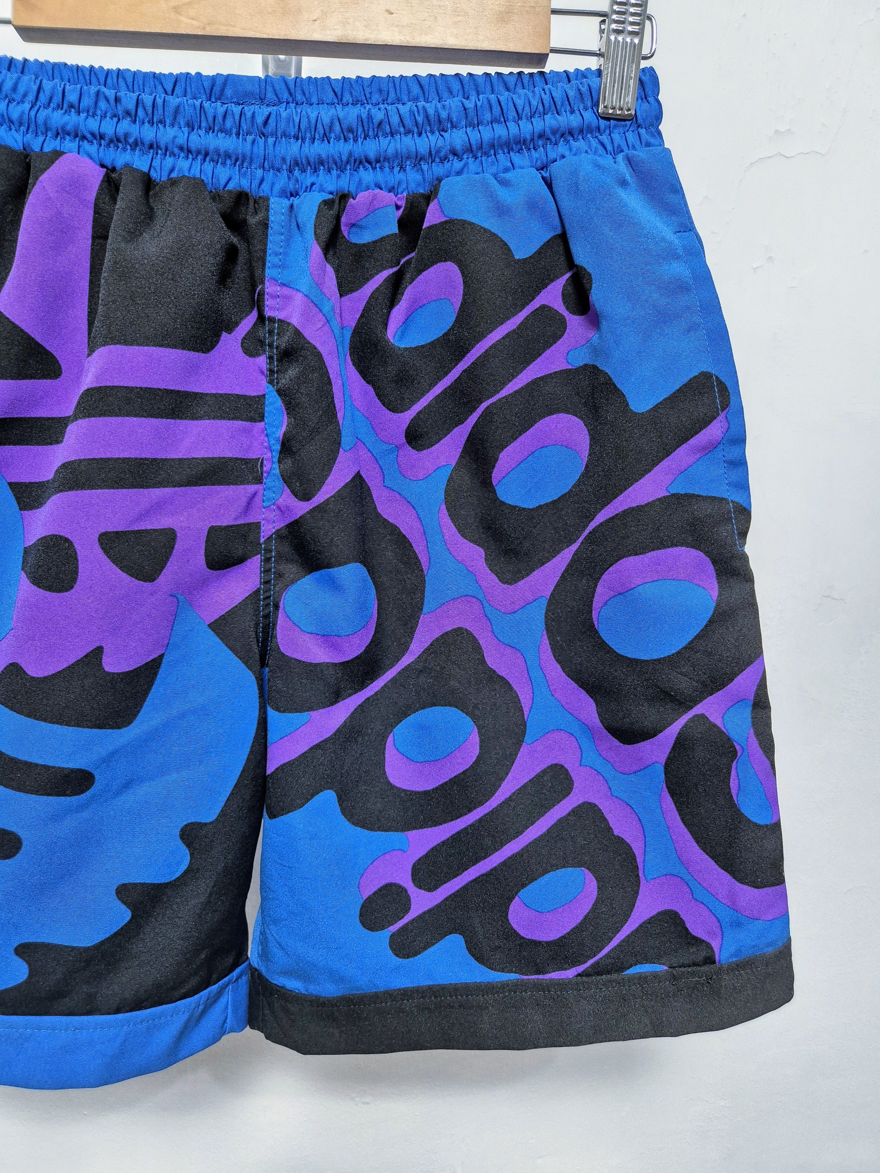 Adidas × Descente × Vintage Adidas Trefoil Fullprint Big Logo Shorts Size US 29 - 3 Thumbnail