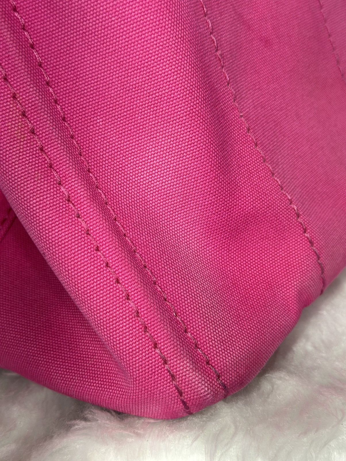 Prada Prada Canapa BN2642 Handbag Fuchsia - Authentic Size ONE SIZE - 8 Thumbnail