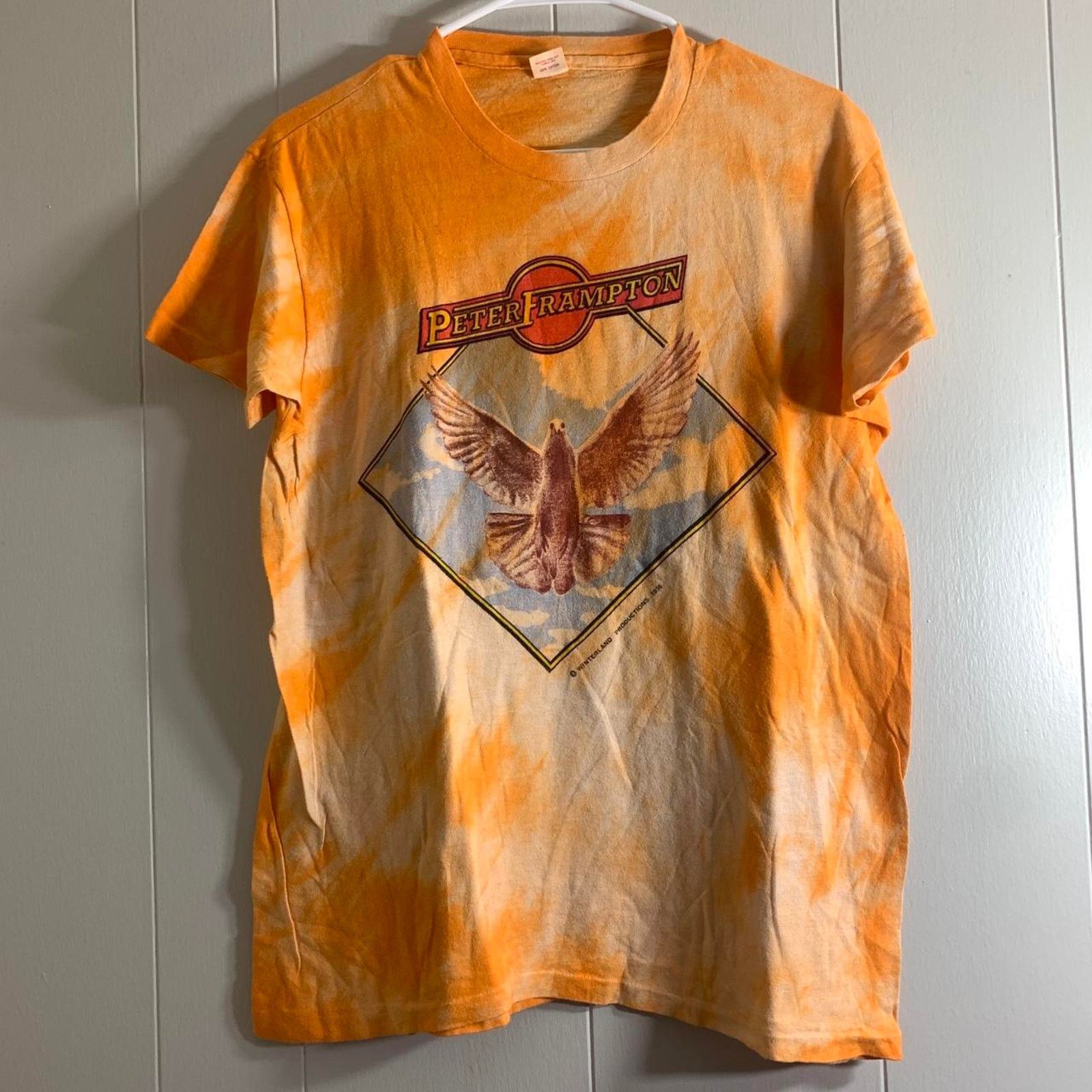 Hanes vintage 1976 PETER FRAMPTON Winds Of Change tee shirt LARGE Size US L / EU 52-54 / 3 - 2 Thumbnail