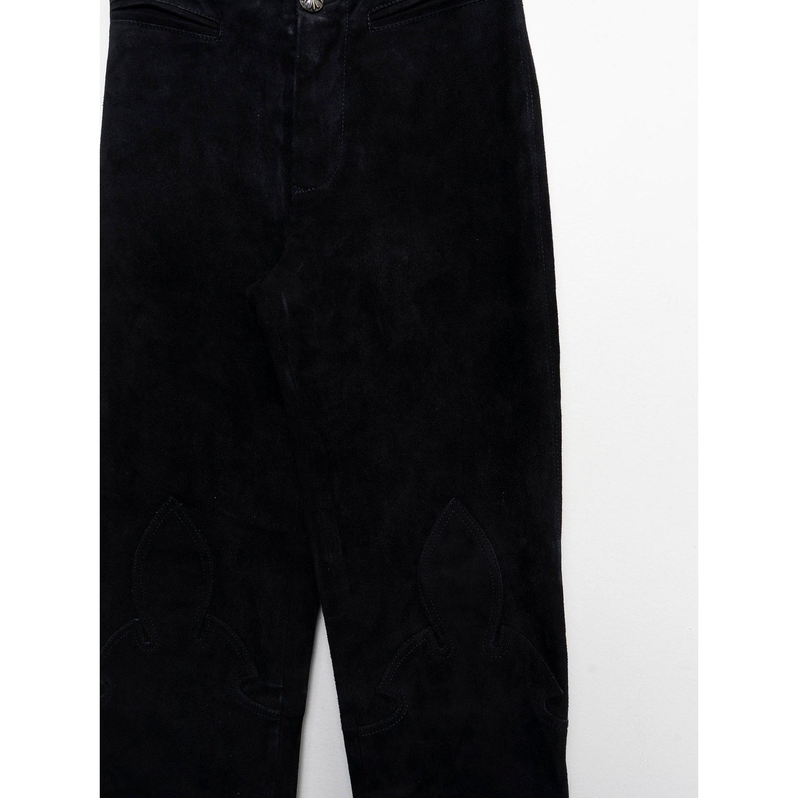 Chrome Hearts Suede Fleurknee Pants Size US 26 / EU 42 - 2 Thumbnail
