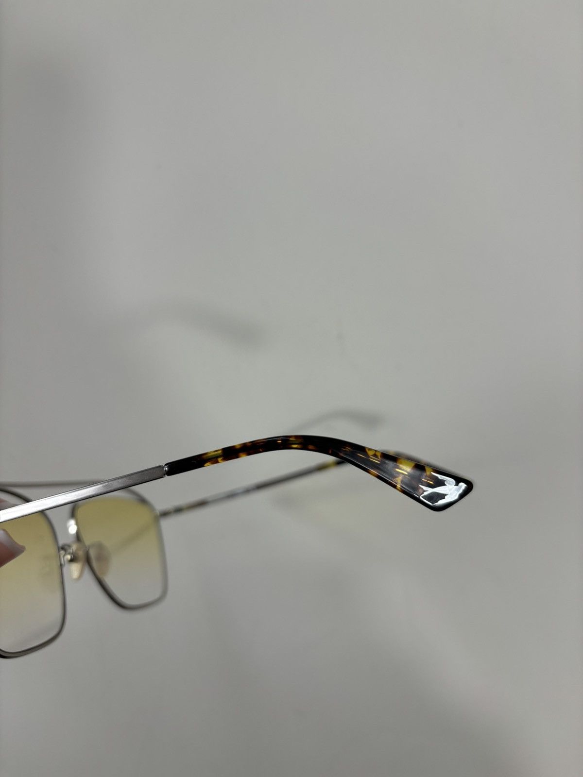 Alexander McQueen Alexander McQueen Yellow Lens Luxury Aviator Sunglasses Size ONE SIZE - 15 Thumbnail