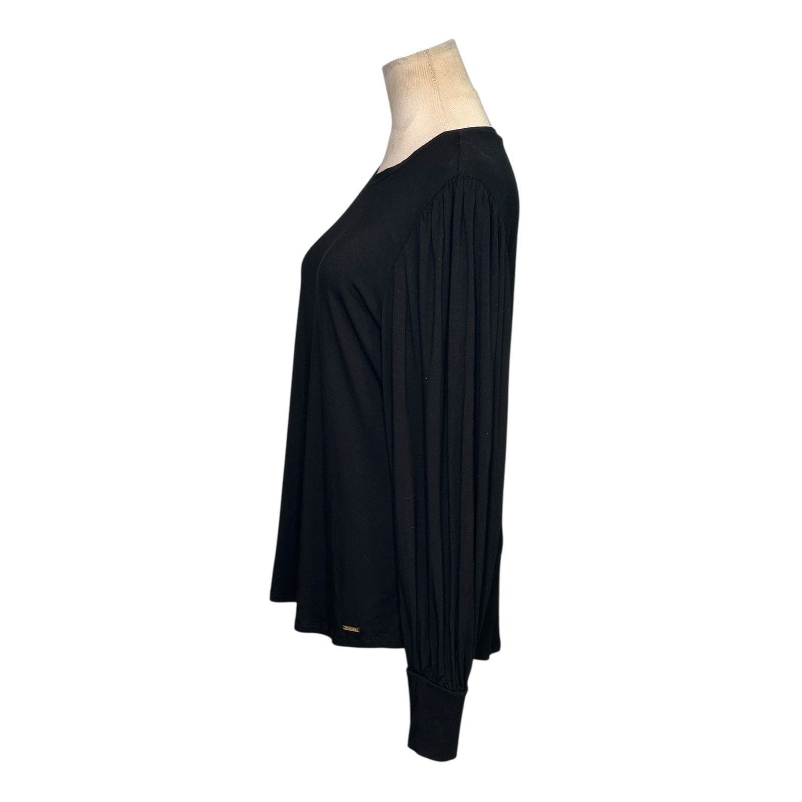 Elie Tahari Tahari black long balloon sleeves blouse size Medium Size S / US 4 / IT 40 - 7 Thumbnail