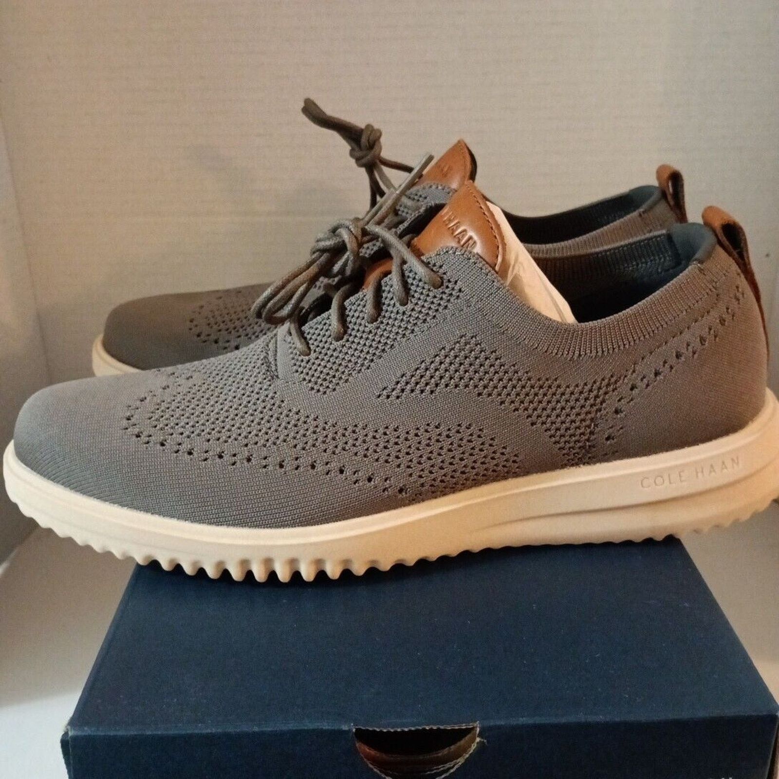 Cole Haan Cole Haan Wingtip Oxford Shoes Men's Size 9.5M Gray C38227 Size US 9.5 / EU 42-43 - 4 Thumbnail