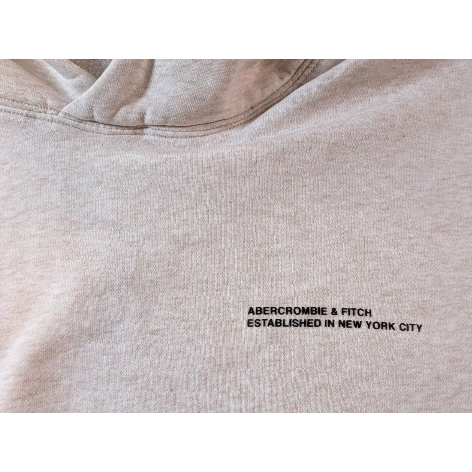 Abercrombie & Fitch Abercrombie & Fitch Hoodie Pullover Oversized Wool? No, Fleece Beige Men's M Size US M / EU 48-50 / 2 - 4 Thumbnail