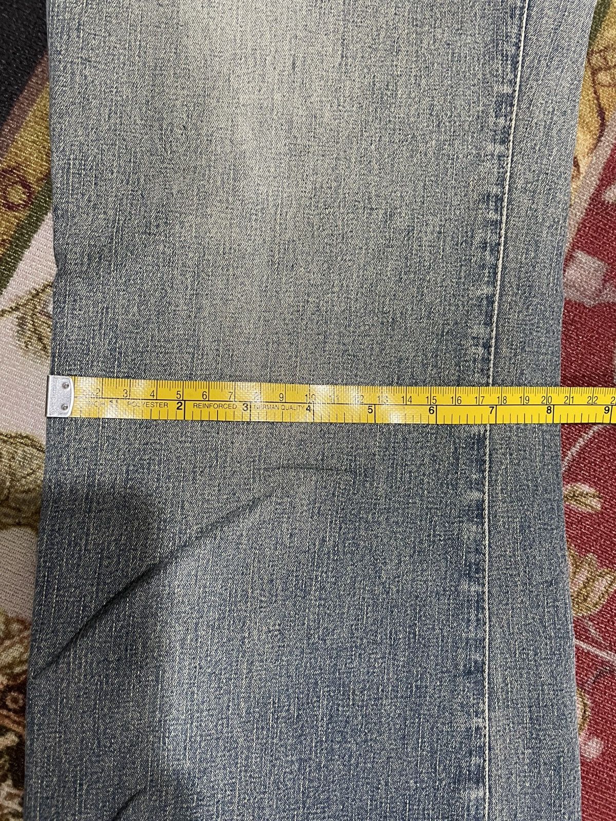 If Six Was Nine × Le Grande Bleu (L.G.B.) × Tornado Mart Vintage Tornado Mart Tribal Denim Pants Size US 31 - 13 Thumbnail