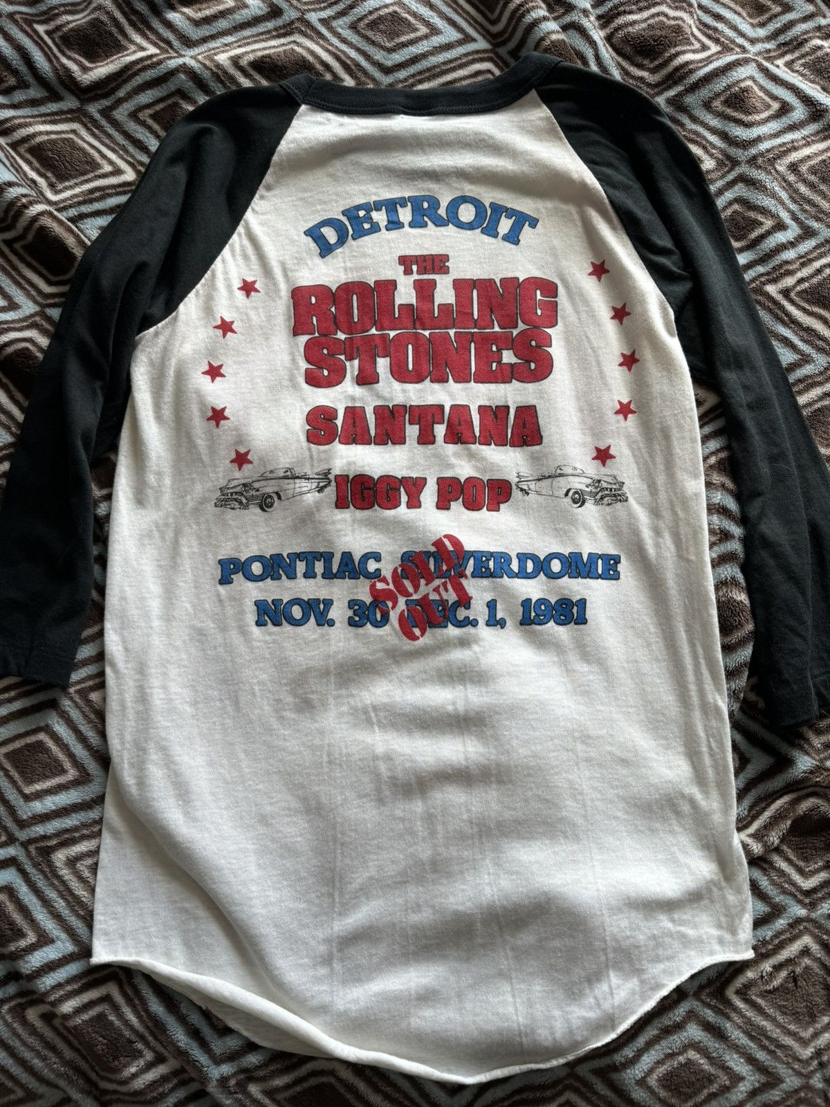 The Rolling Stones The Rolling Stones 1981 Sold Out Tour Raglan Tee Size US M / EU 48-50 / 2 - 4 Thumbnail