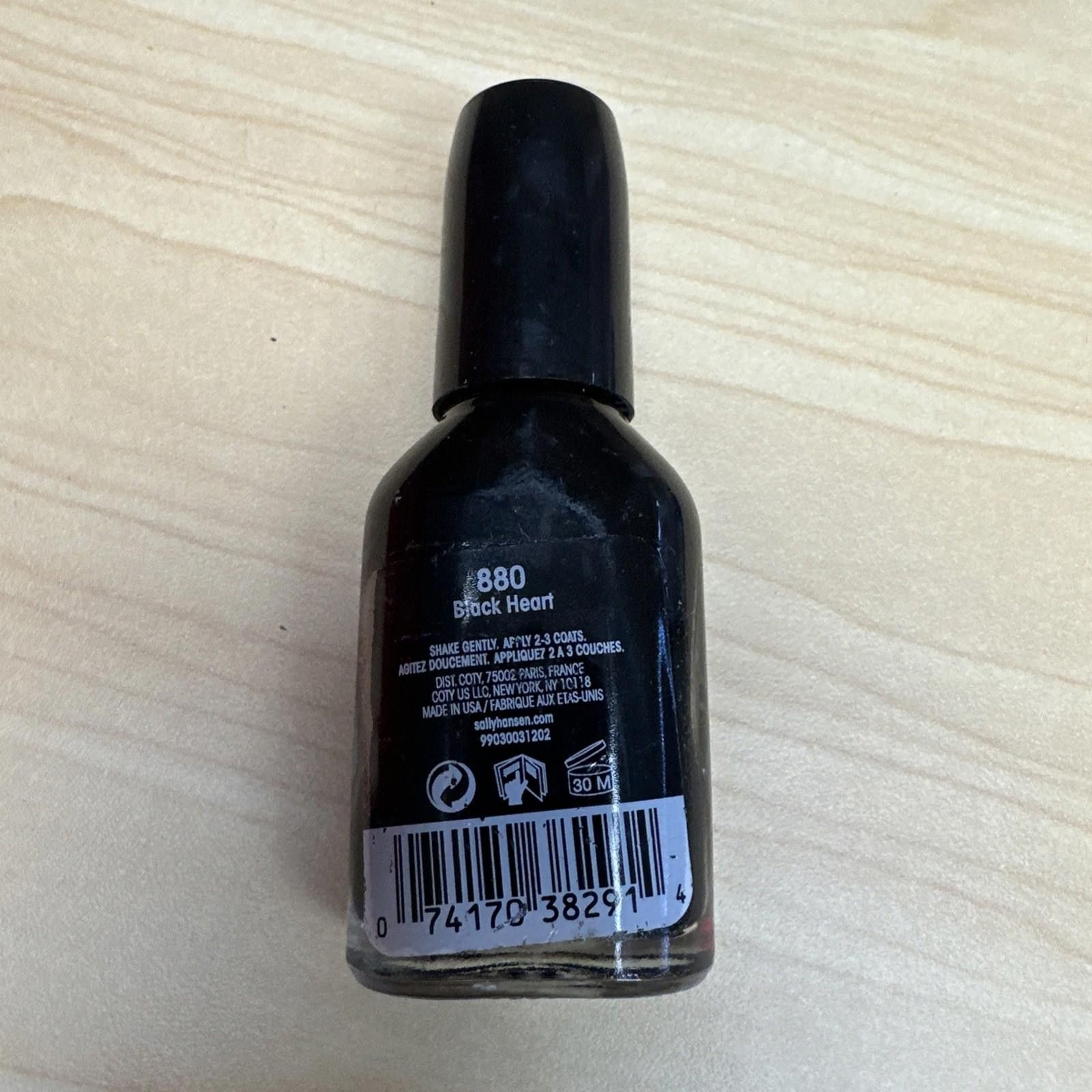 Other Sally Hansen Hard As Nails Nail Polish ~ 880 Black Heart Size ONE SIZE - 2 Thumbnail