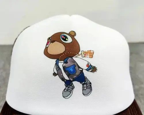 Other Graduation Dropout Bear 5 Panel Mesh Trucker Hat Mocha Size ONE SIZE - 3 Thumbnail