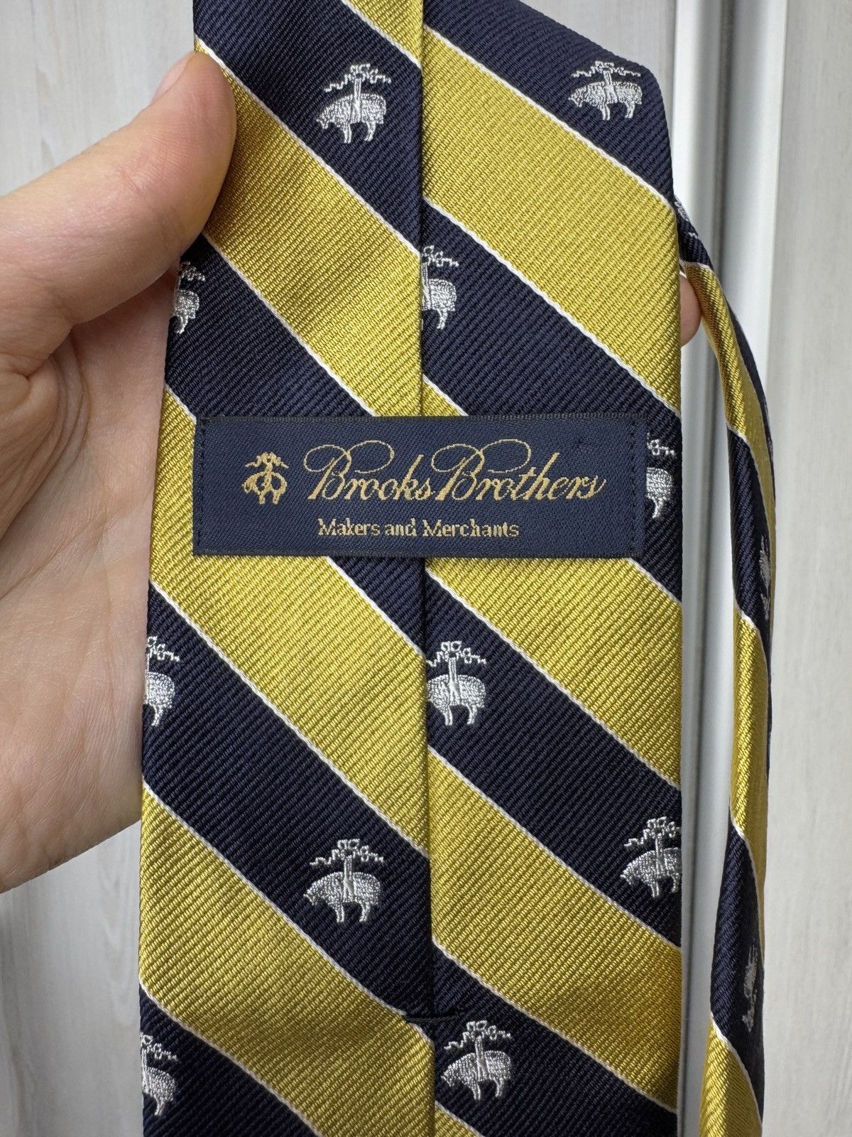 Brooks Brothers Brooks Brothers Golden Fleece Striped 100% Silk Tie Size ONE SIZE - 4 Thumbnail