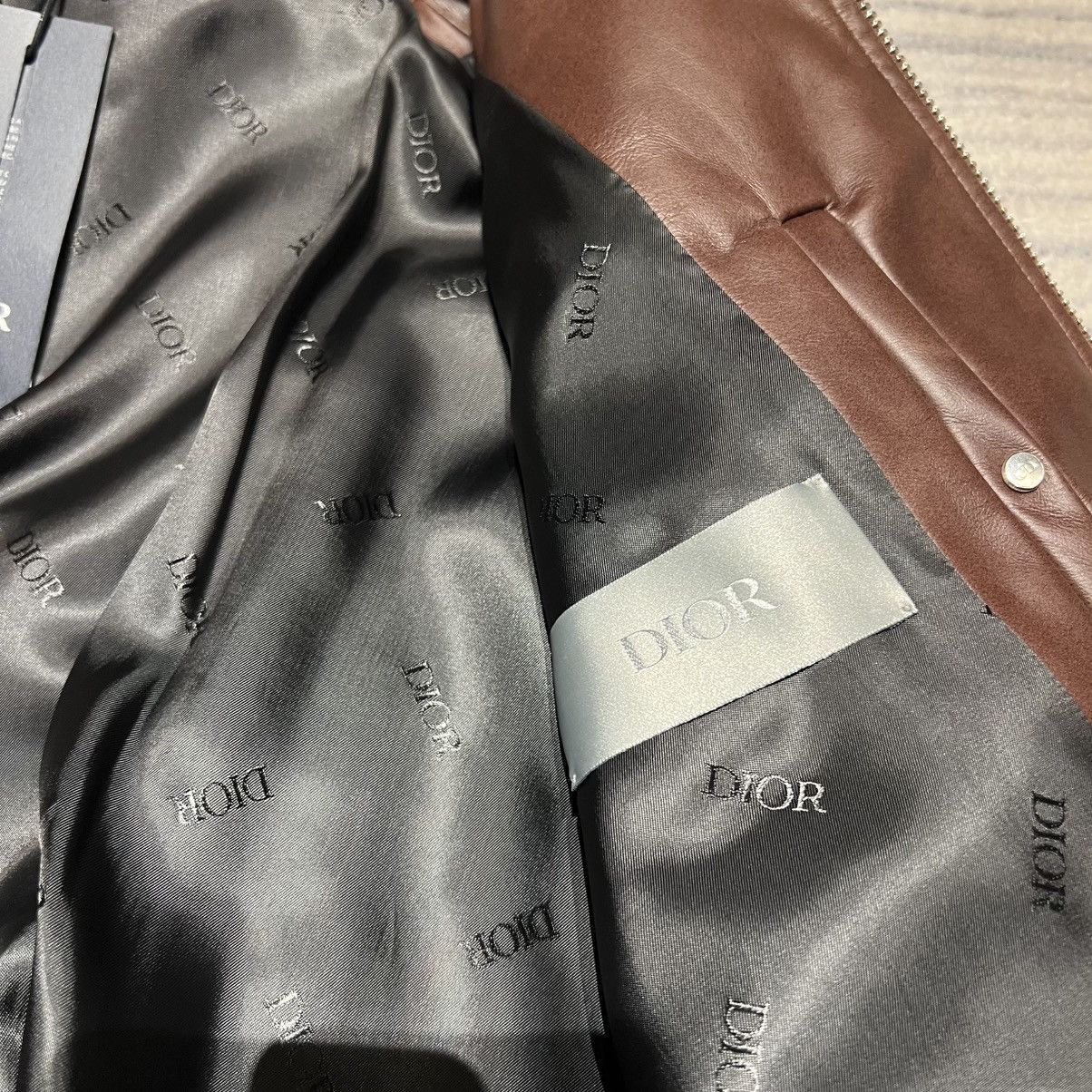Dior Dior Leather Bomber Jacket Size US M / EU 48-50 / 2 - 4 Thumbnail