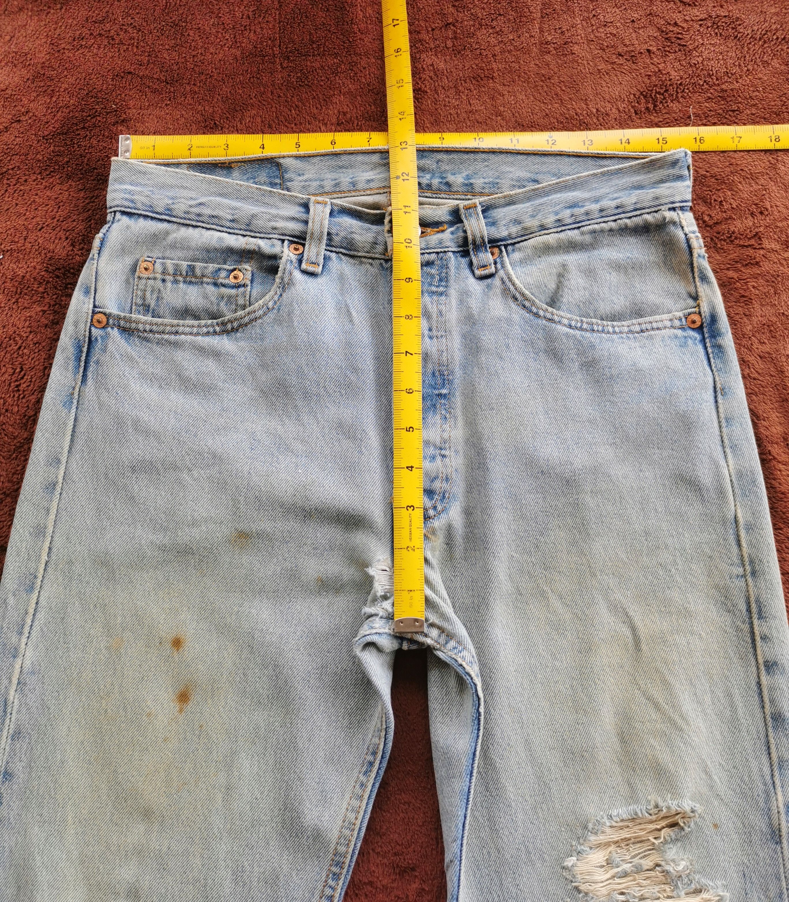 Levi's Vintage Levis 501 Distressed Fuck Dirty Jeans Size US 31 - 10 Thumbnail