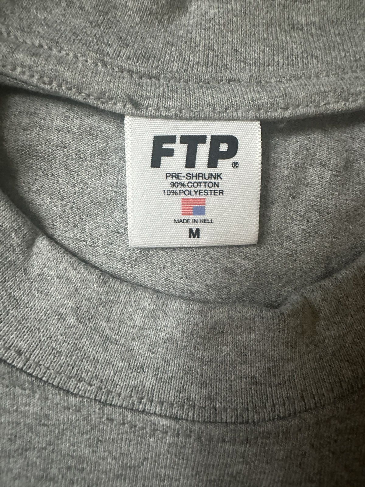 Fuck The Population FTP Grey tee Size US M / EU 48-50 / 2 - 2 Thumbnail