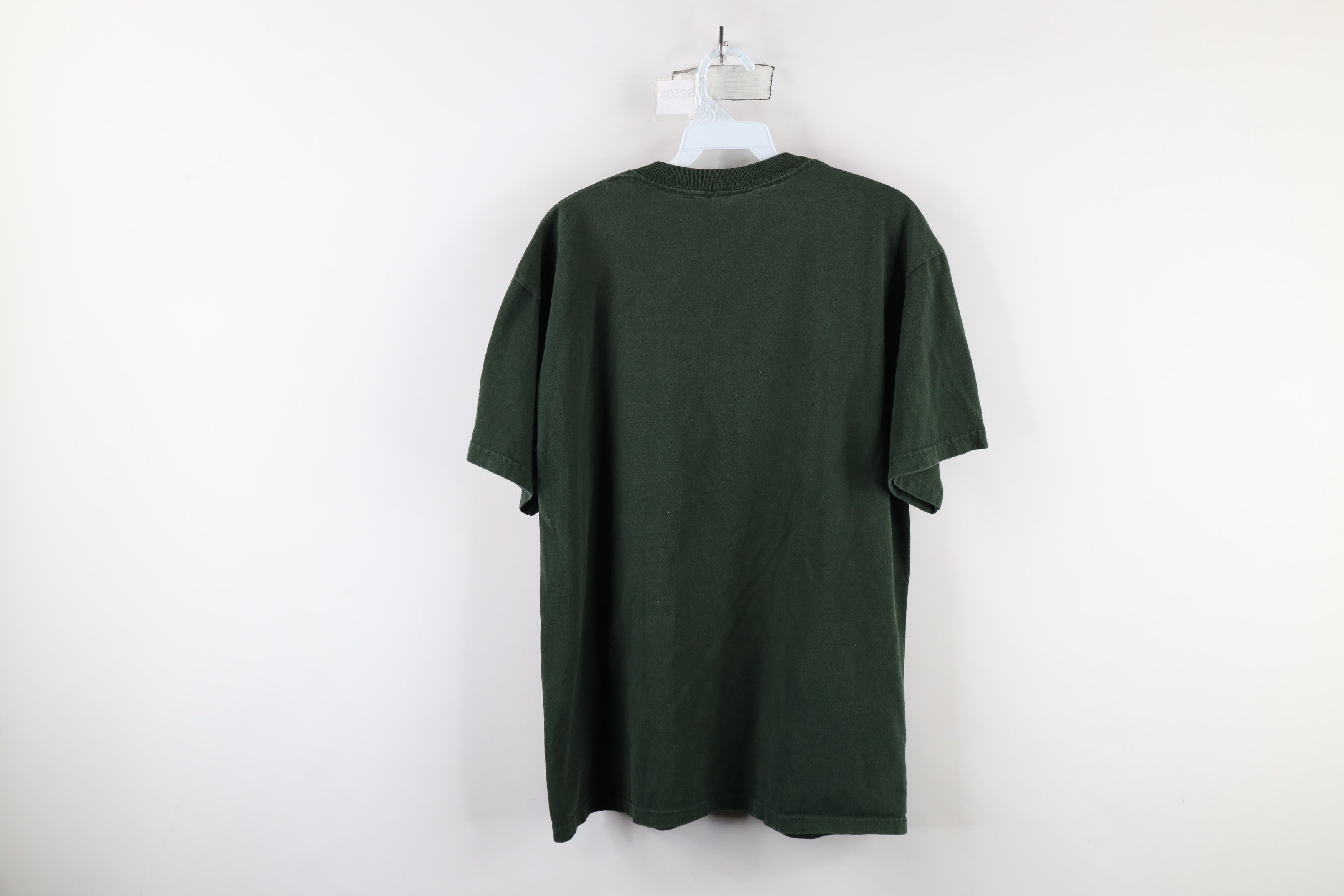 Vintage Vintage Spell Michigan State University T-Shirt Green Cotton Size US L / EU 52-54 / 3 - 8 Thumbnail