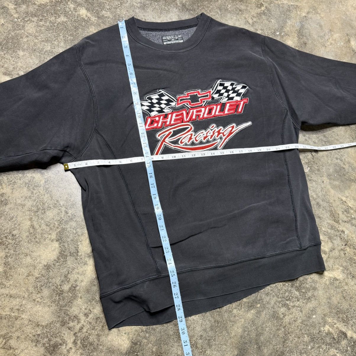 Vintage vintage faded black chevrolet racing thrashing sweatshirt Size US L / EU 52-54 / 3 - 5 Thumbnail
