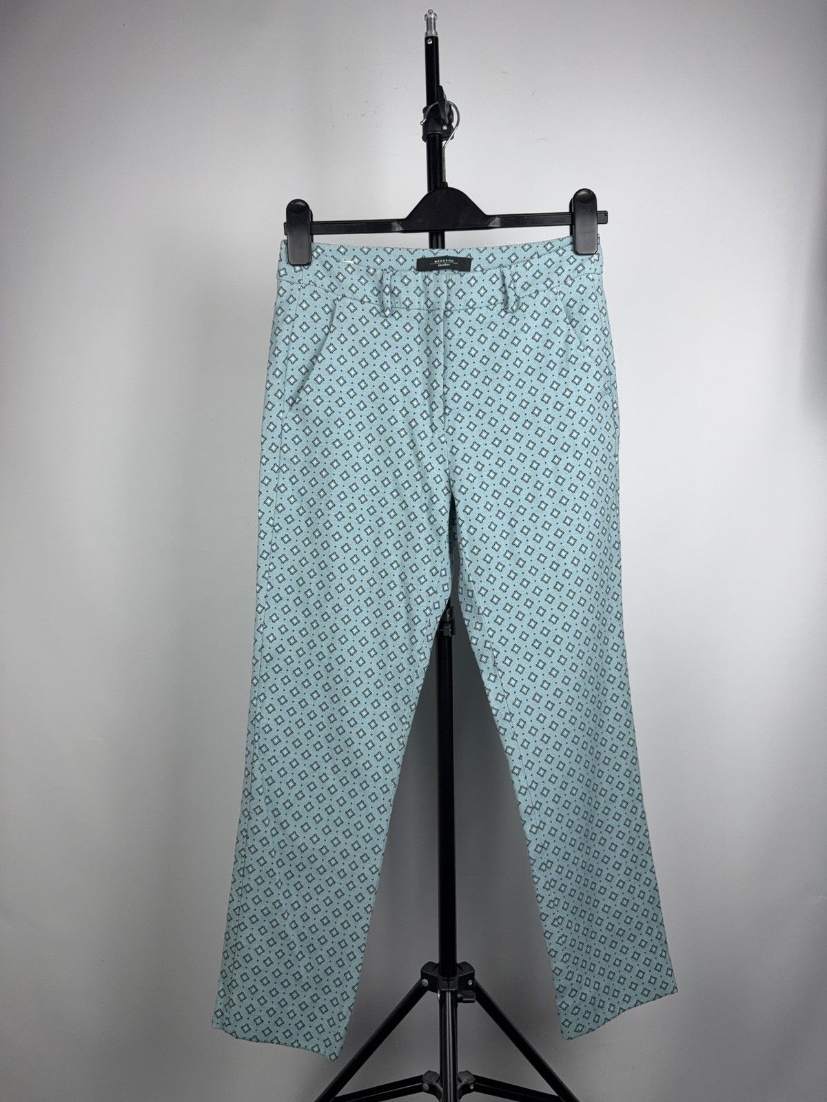 Weekend Max Mara Max Mara Weekend Cigarette Pants Pattern Blue 38 Size 27" / US 4 / IT 40 - 1 Thumbnail