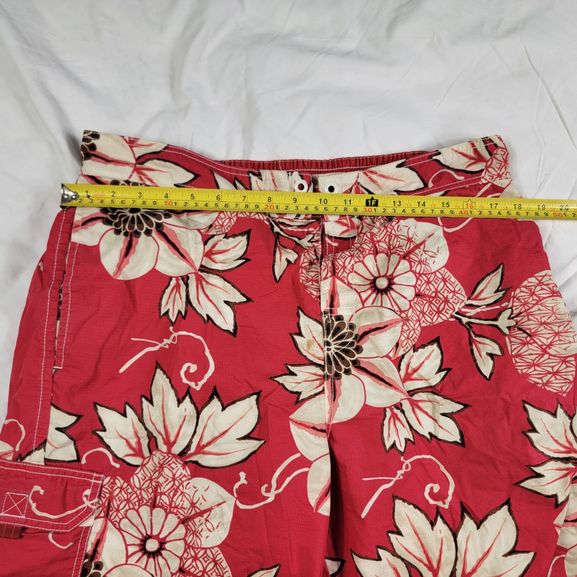 Tommy Bahama Tommy Bahama Relax Mens Large Red Floral Swim Shorts Summer Size US 44 / EU 60 - 7 Thumbnail
