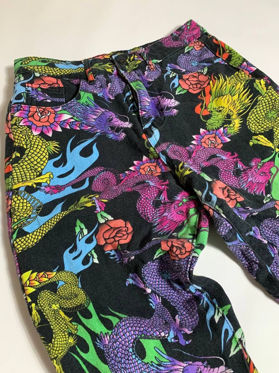 Jaded London Crazy Y2K Jaded London Dragons Pants Size 28" / US 6 / IT 42 - 3 Thumbnail