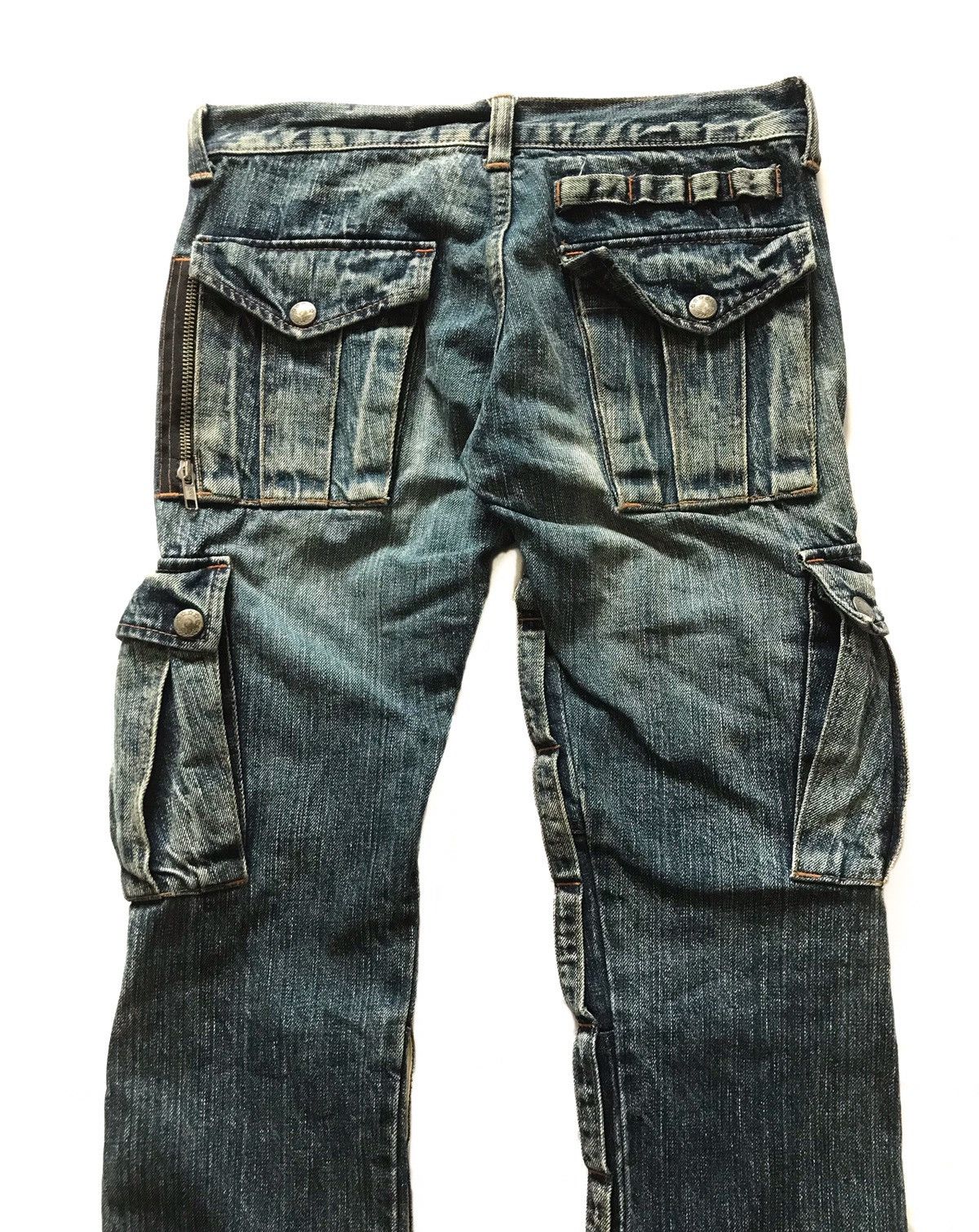 20471120 × Beauty Beast × Hysteric Glamour RNA SLIM FIT CARGO ZIPPER JEANS Size US 29 - 3 Thumbnail