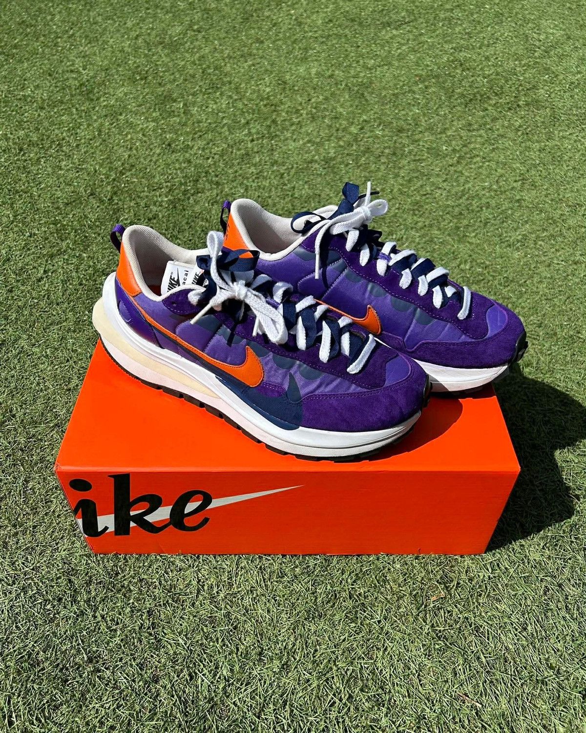 Nike × Sacai Nike Sacai Vaporwaffle Dark Iris sneakers Size US 10 / EU 43 - 1 Thumbnail