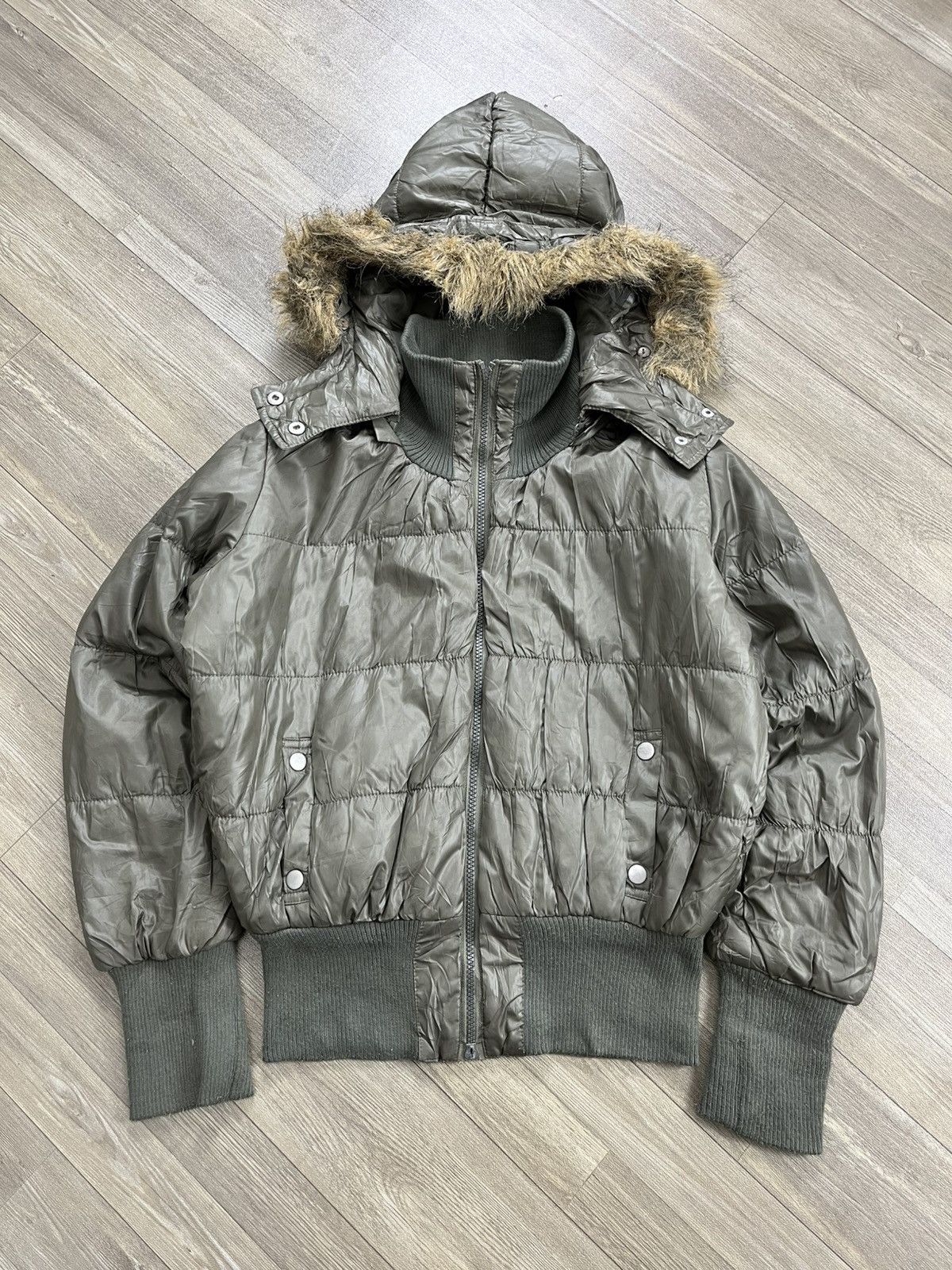 Japanese Brand 2000s Brown Sugar Boxy Fur Down Jacket Winter Goa Lgb Style Size US M / EU 48-50 / 2 - 1 Thumbnail