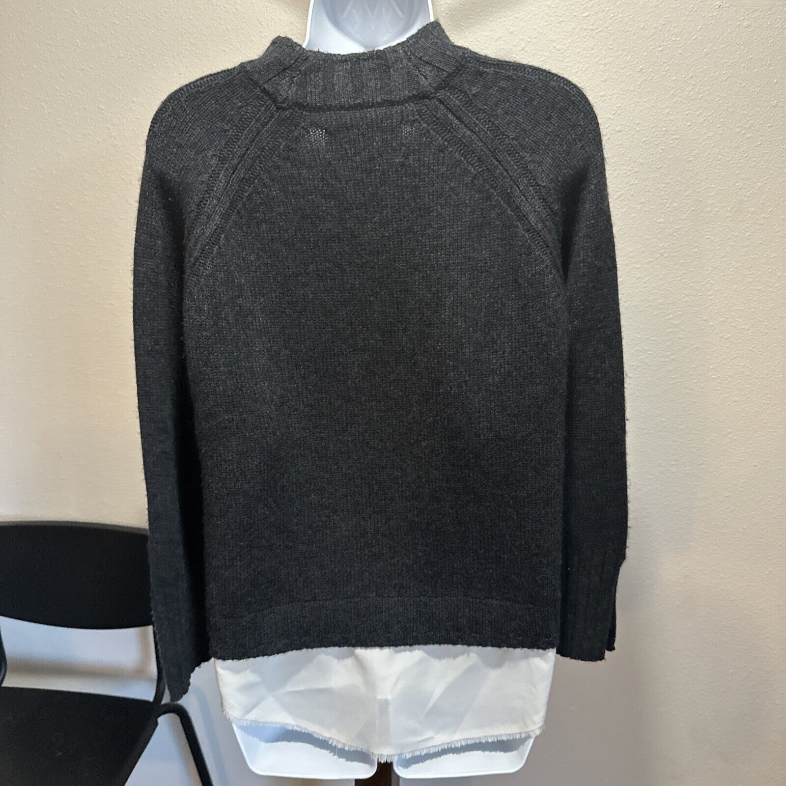 Brochu Walker Brochu Walker Cashmere Wool Layered-Look Sweater - Gray - XS Size XS / US 0-2 / IT 36-38 - 5 Thumbnail