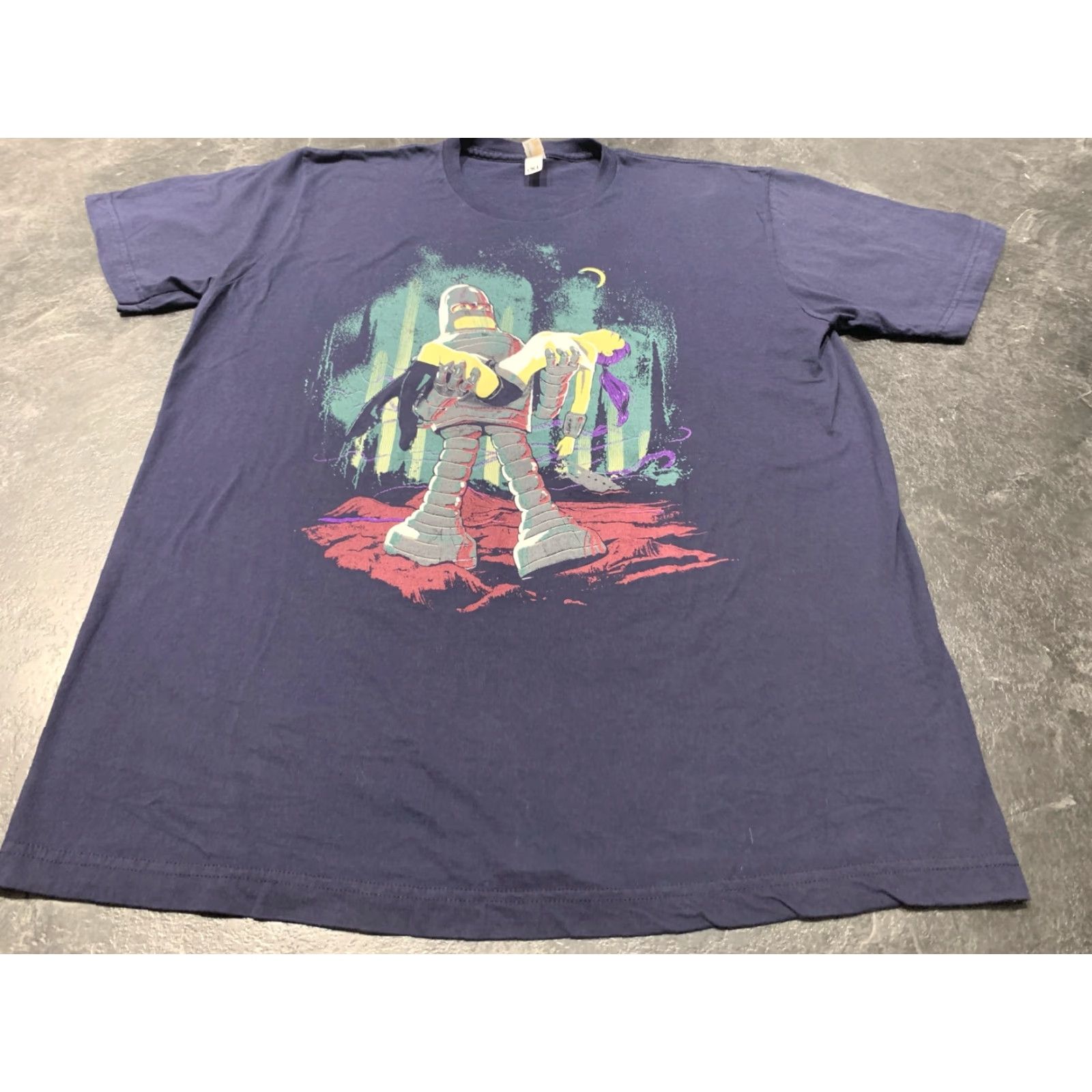 Vintage VINTAGE Shirt.woot! Men's Short Sleeve Graphic T-Shirt XL Blue Moon 100% Cotton Size US XL / EU 56 / 4 - 2 Thumbnail