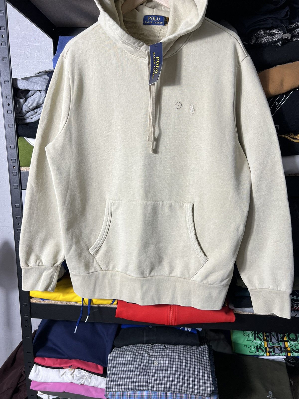 Polo Ralph Lauren 🤍 NWT Polo Ralph Lauren Loopback Fleece Hoodie Tan Size L Size US L / EU 52-54 / 3 - 7 Thumbnail