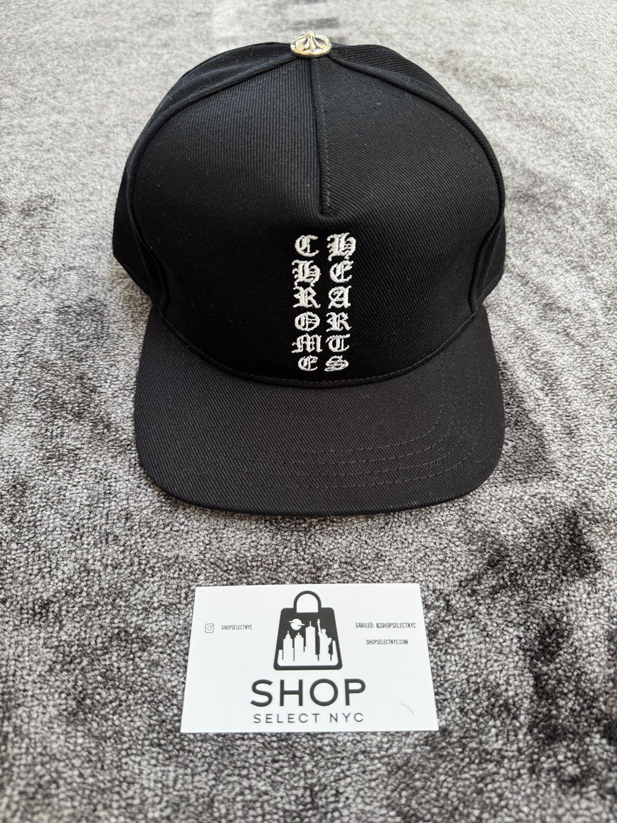 Chrome Hearts BRAND NEW CHROME HEARTS VERTICAL LOGO HAT | Grailed