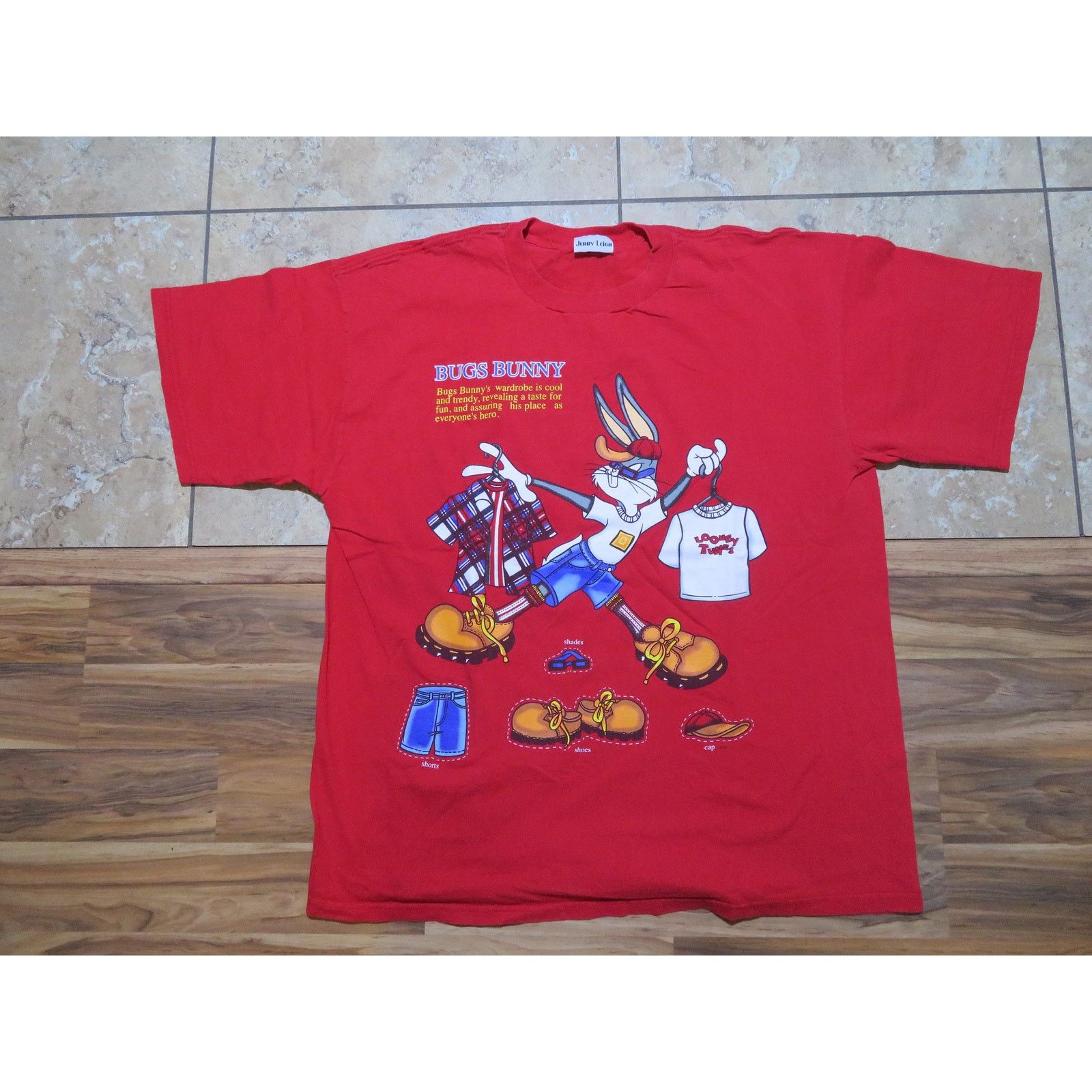 Other Bugs Bunny Jerry Leigh T-Shirt Red Sz 2XL 1990s Size US XXL / EU 58 / 5 - 1 Thumbnail