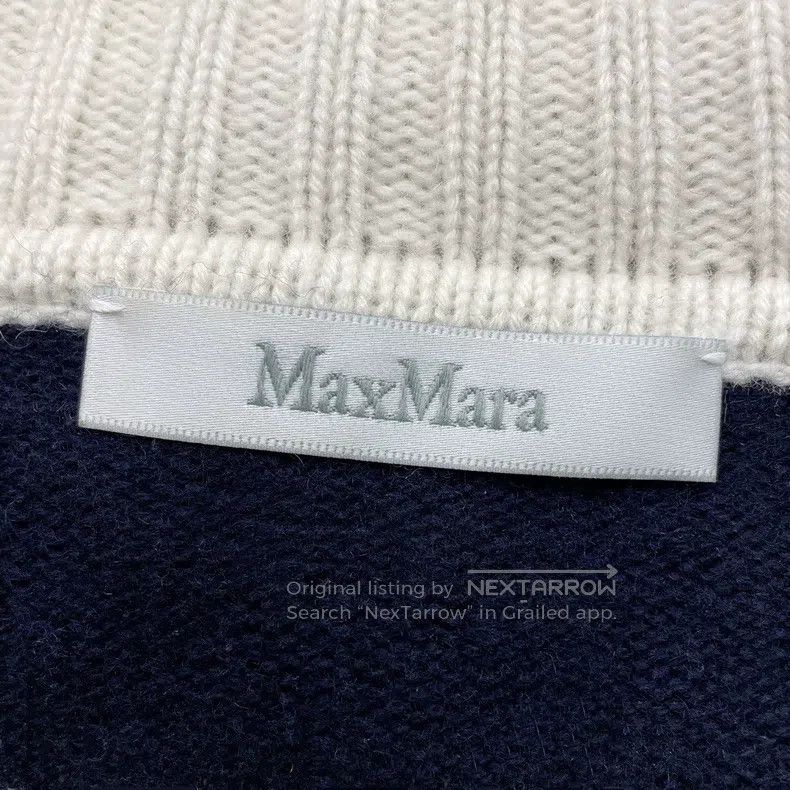 Max Mara Max Mara Navy Striped Knit Dress Size M / US 6-8 / IT 42-44 - 5 Thumbnail