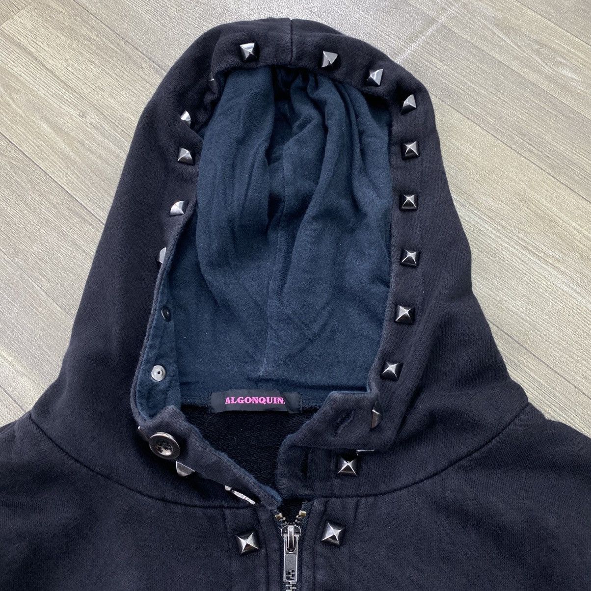 Japanese Brand 2000s Algonquins Studded Mad Punk Kmrii Lgb Sytye Zip Hoodie Size US M / EU 48-50 / 2 - 7 Thumbnail
