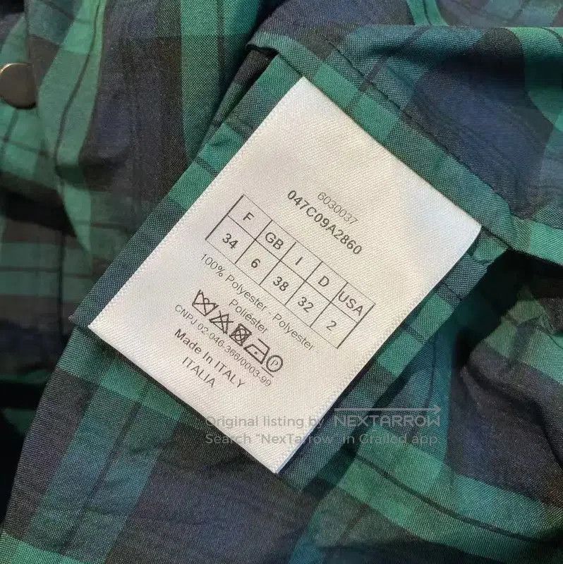 Dior Dior Green Check Print Women's Jacket . Size XXS / US 00 / IT 34 - 5 Thumbnail