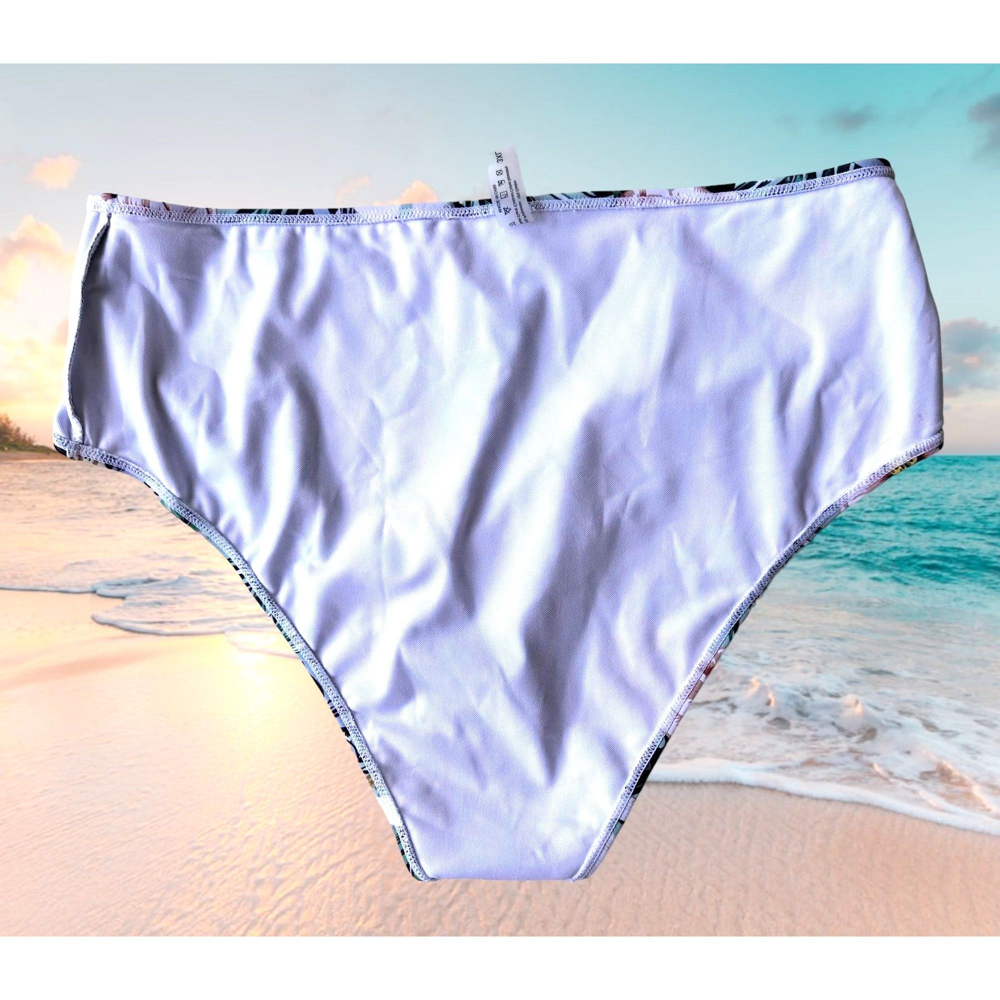 Other Bikini Bottoms 3XL New Full Coverage Wide High Legs Stretch Size 34" / US 12 / IT 48 - 12 Thumbnail