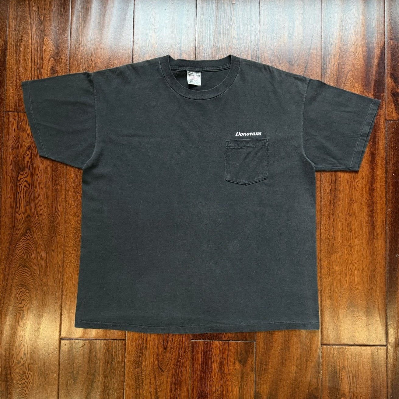 Vintage Vintage 90s Black Blank Tee Size US M / EU 48-50 / 2 - 1 Thumbnail