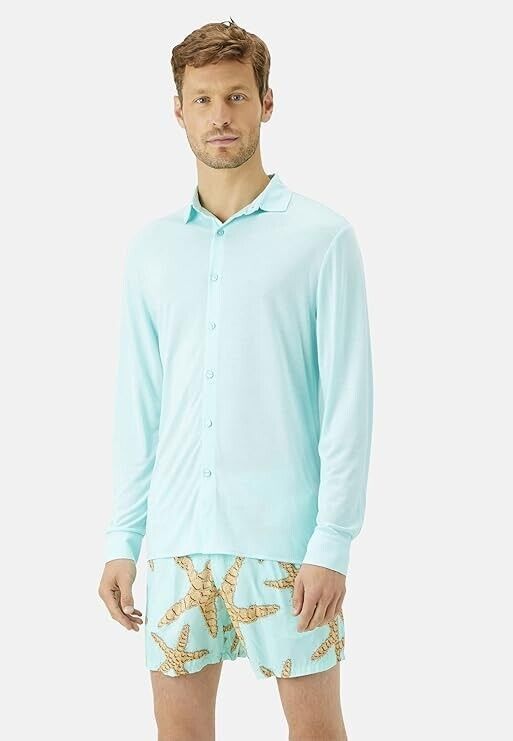 Vilebrequin Vilebrequin Lyocell Long Sleeves Shirt Lagon ( M ) Size US M / EU 48-50 / 2 - 1 Thumbnail