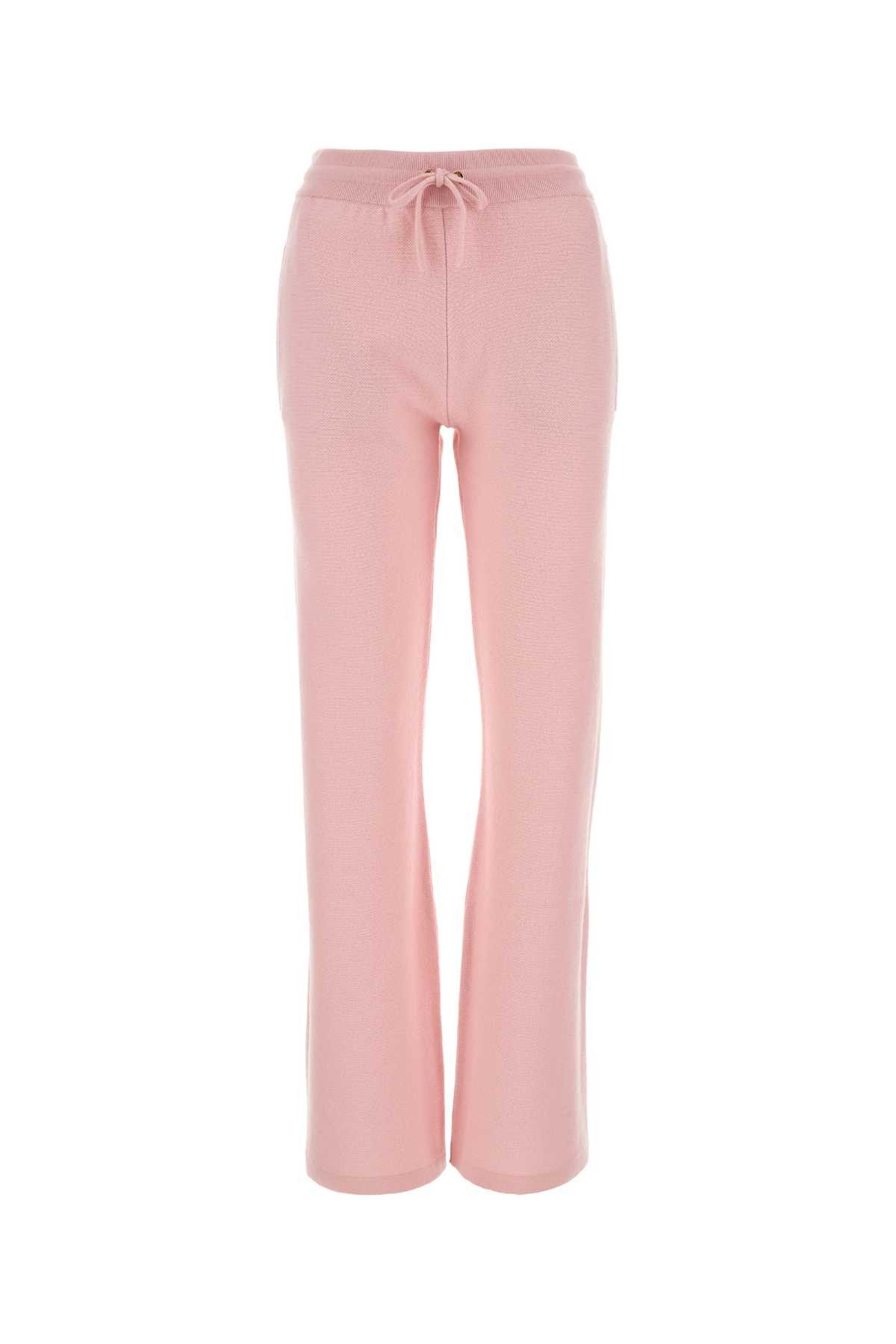 image of Versace Pink Wool Blend Flared Leg Pant, Women's (Size 26)