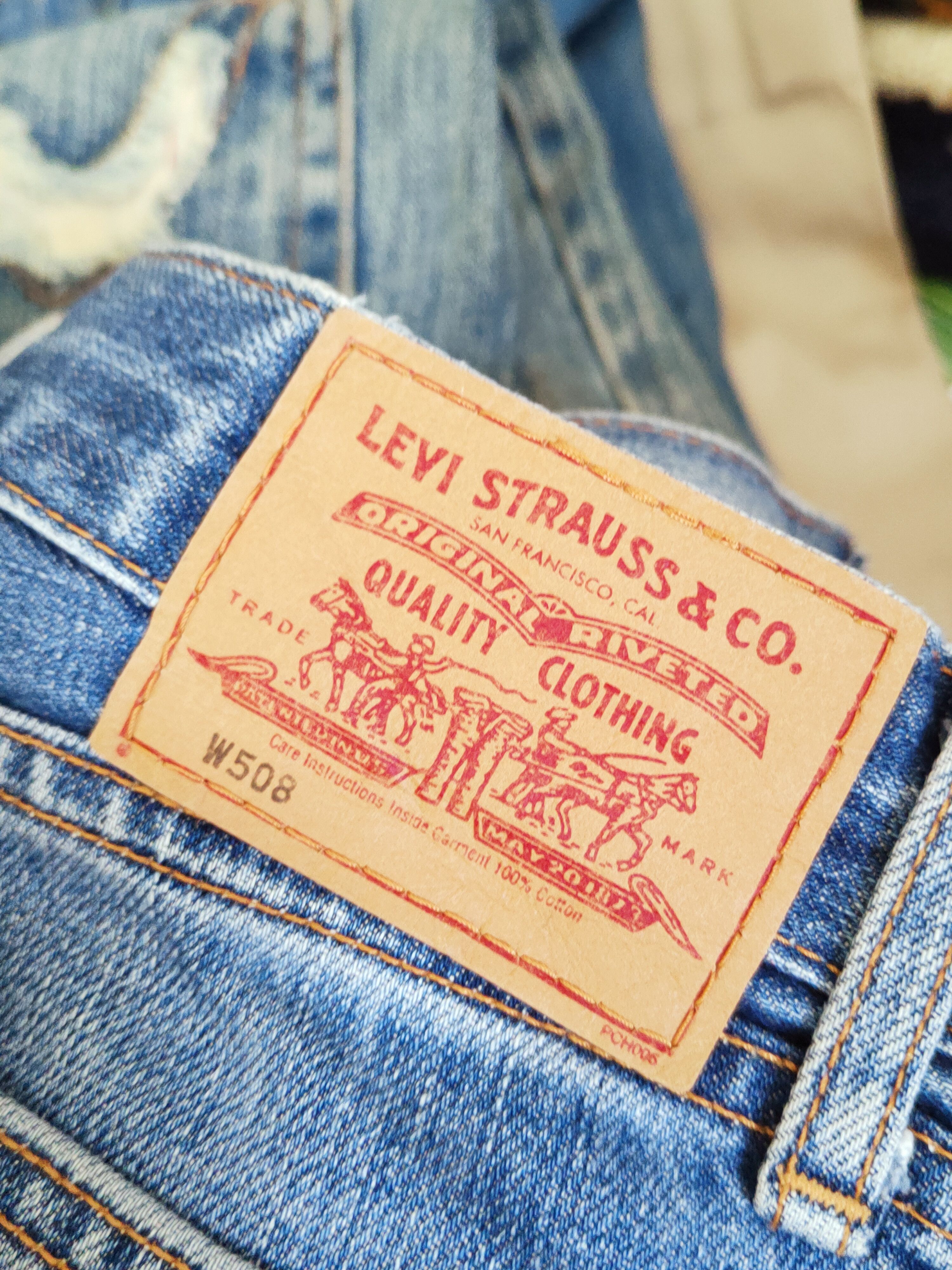 Levi's W508 Levi's Blue Distressed Ripped Jeans #W650 Size US 29 - 13 Thumbnail