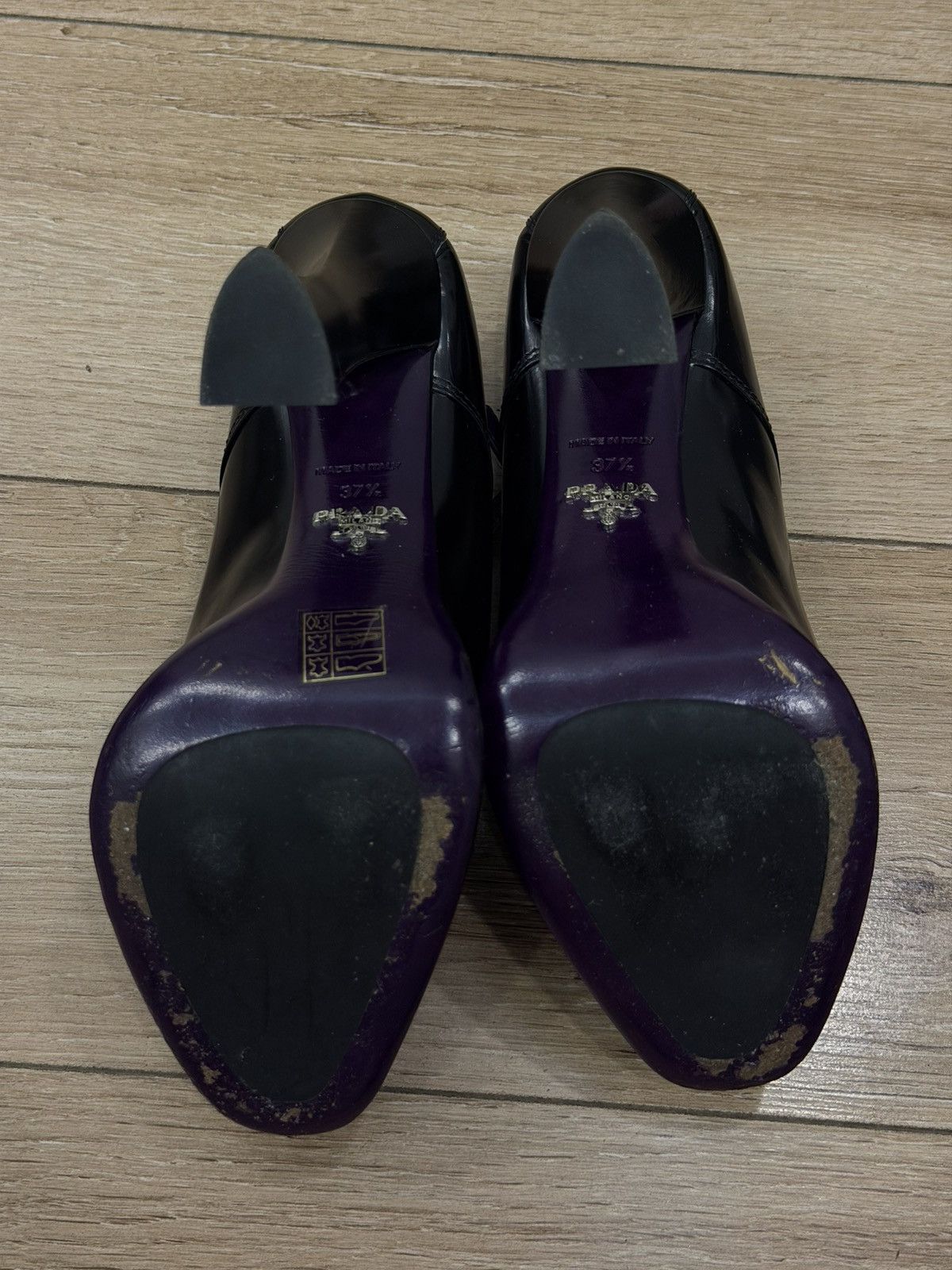 Prada Prada FW12 Black Mary Jane Heels Size US 7.5 / IT 37.5 - 4 Thumbnail