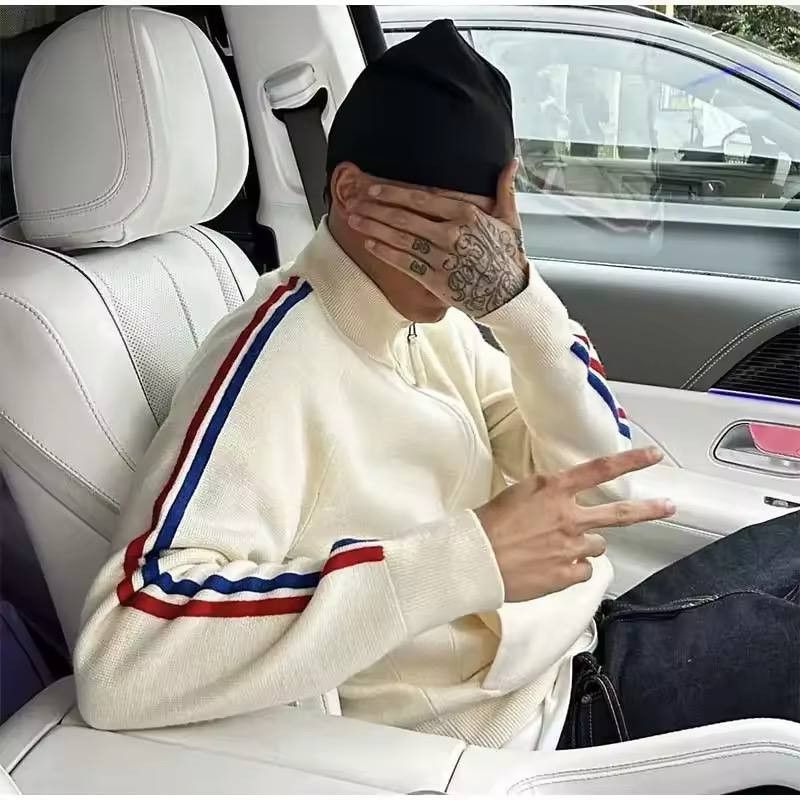men's premium embroidered cardigan