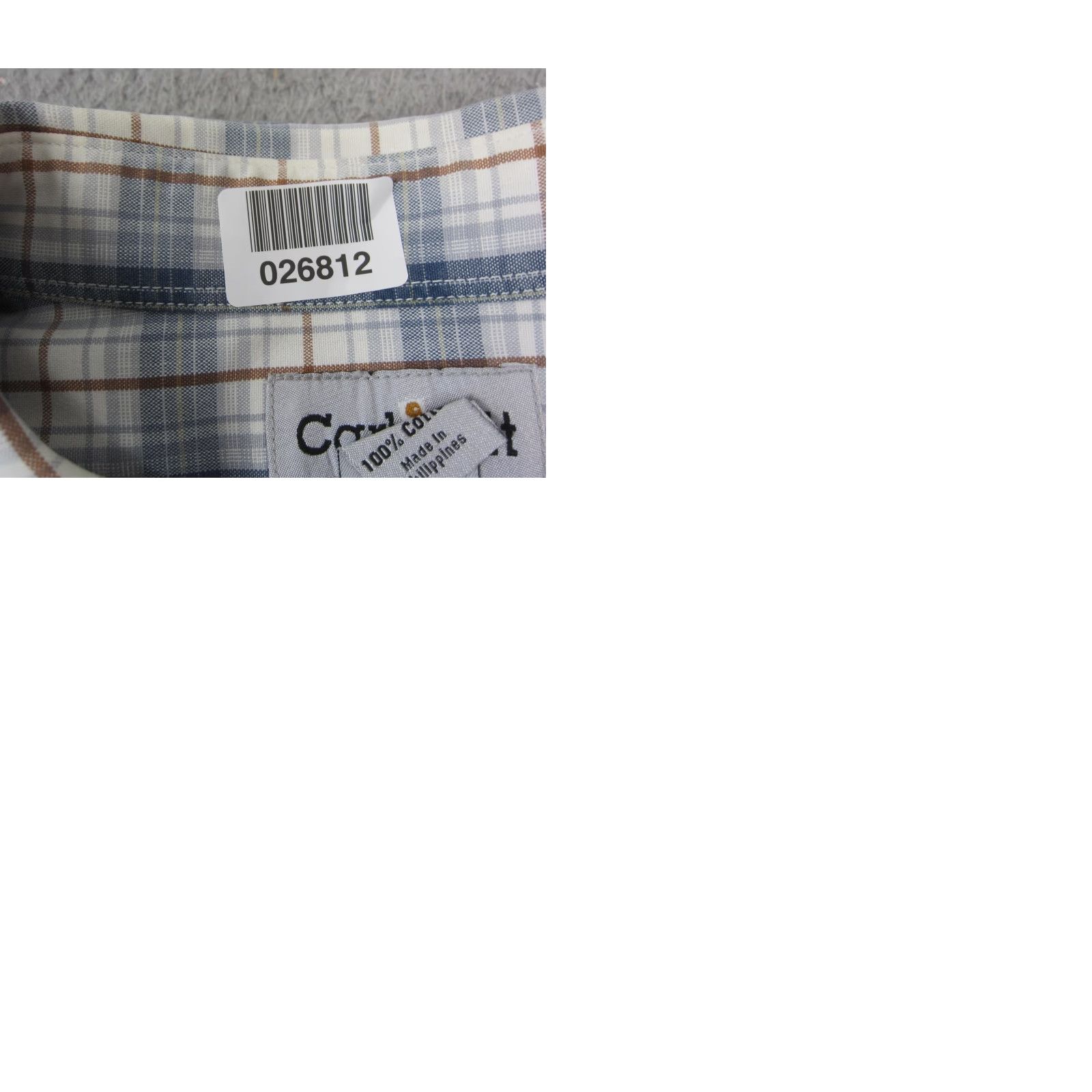 Carhartt Carhartt Shirt Mens 2XLT XXL Tall White Blue Plaid Chino Western Workwear Shirt Jacket? Size US XXL / EU 58 / 5 - 9 Thumbnail
