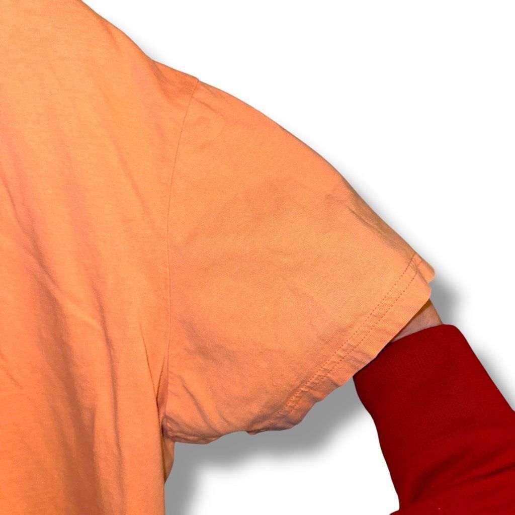 Polo Ralph Lauren 90s Polo Ralph Lauren University Orange Cotton S/S T-Shirt S Size US L / EU 52-54 / 3 - 5 Thumbnail