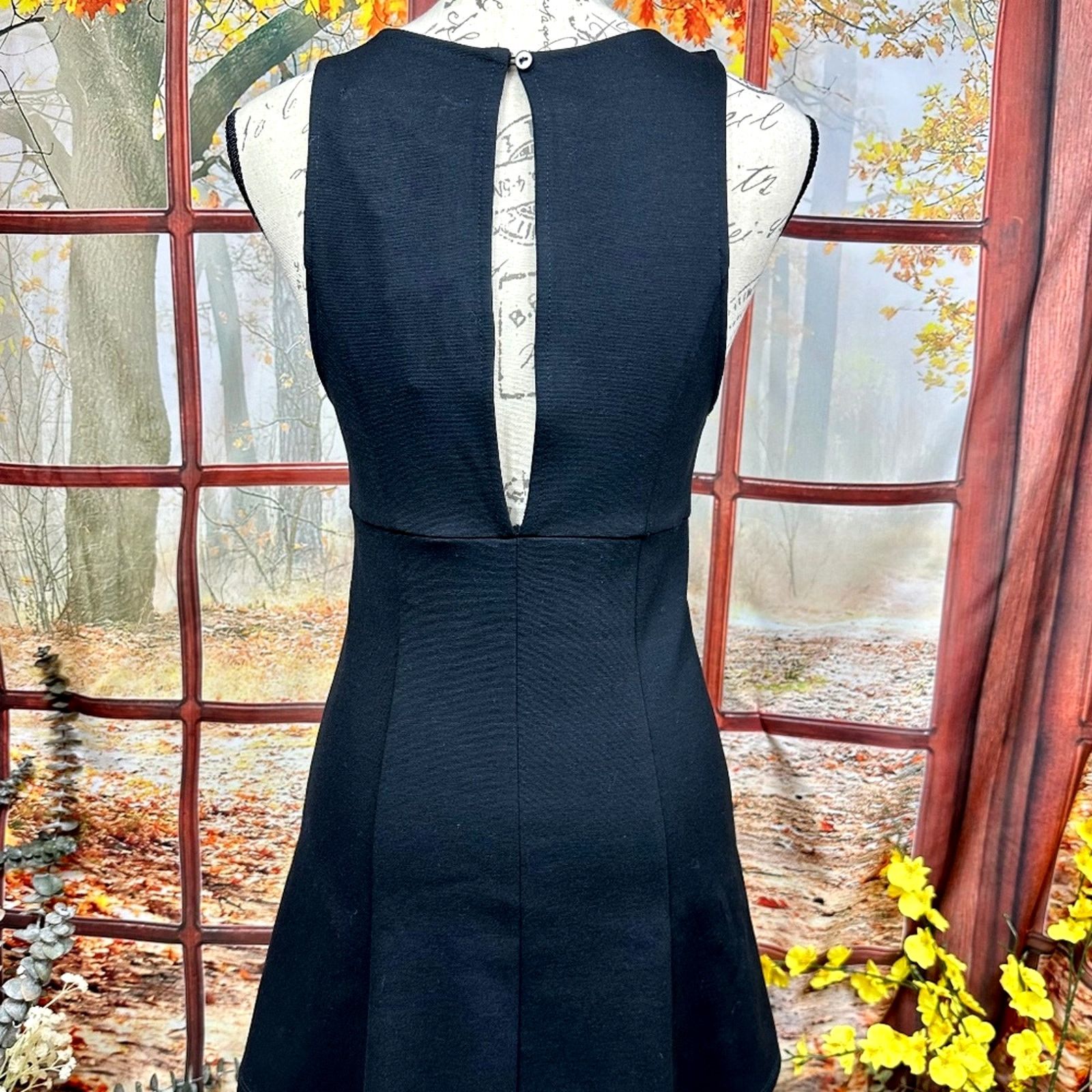 Free People Free People Elizabeth Criss Cross Mini Dress Black Size XS Size XS / US 0-2 / IT 36-38 - 12 Thumbnail