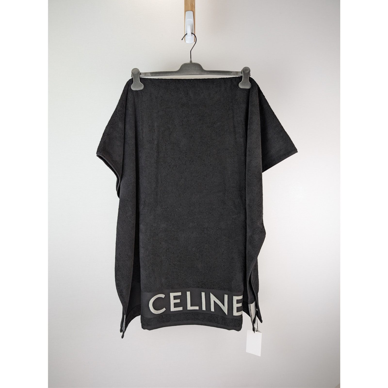 Celine o1rshd1 Q:2 / cotton terry beach towel in Black Size ONE SIZE - 16 Thumbnail