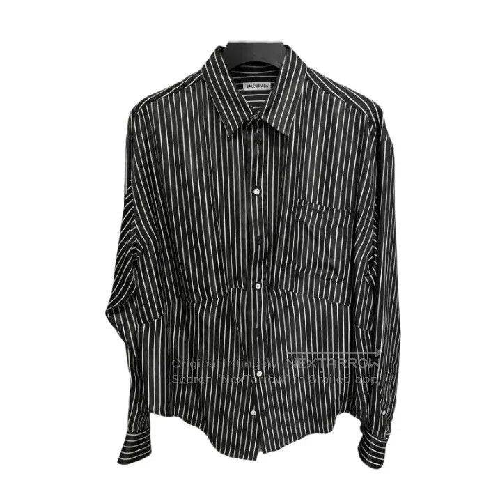 Balenciaga Balenciaga Striped Black and White Shirt. Size US XXS / EU 40 - 1 Thumbnail