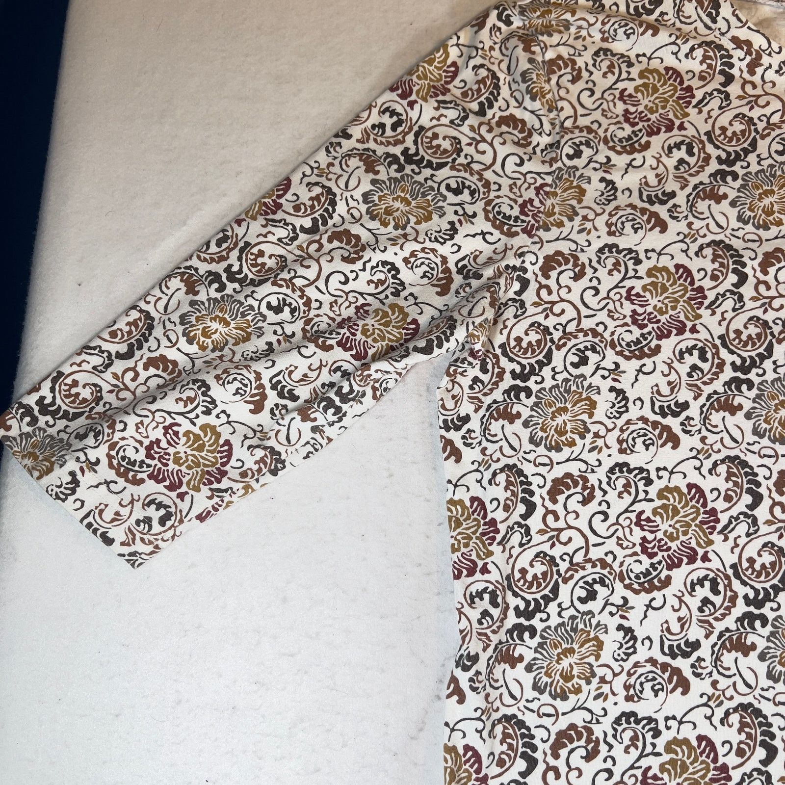 Other Shenanigans Shirt Woman's XL Floral Crew Neck 3/4 Sleeves Size XL / US 12-14 / IT 48-50 - 5 Thumbnail