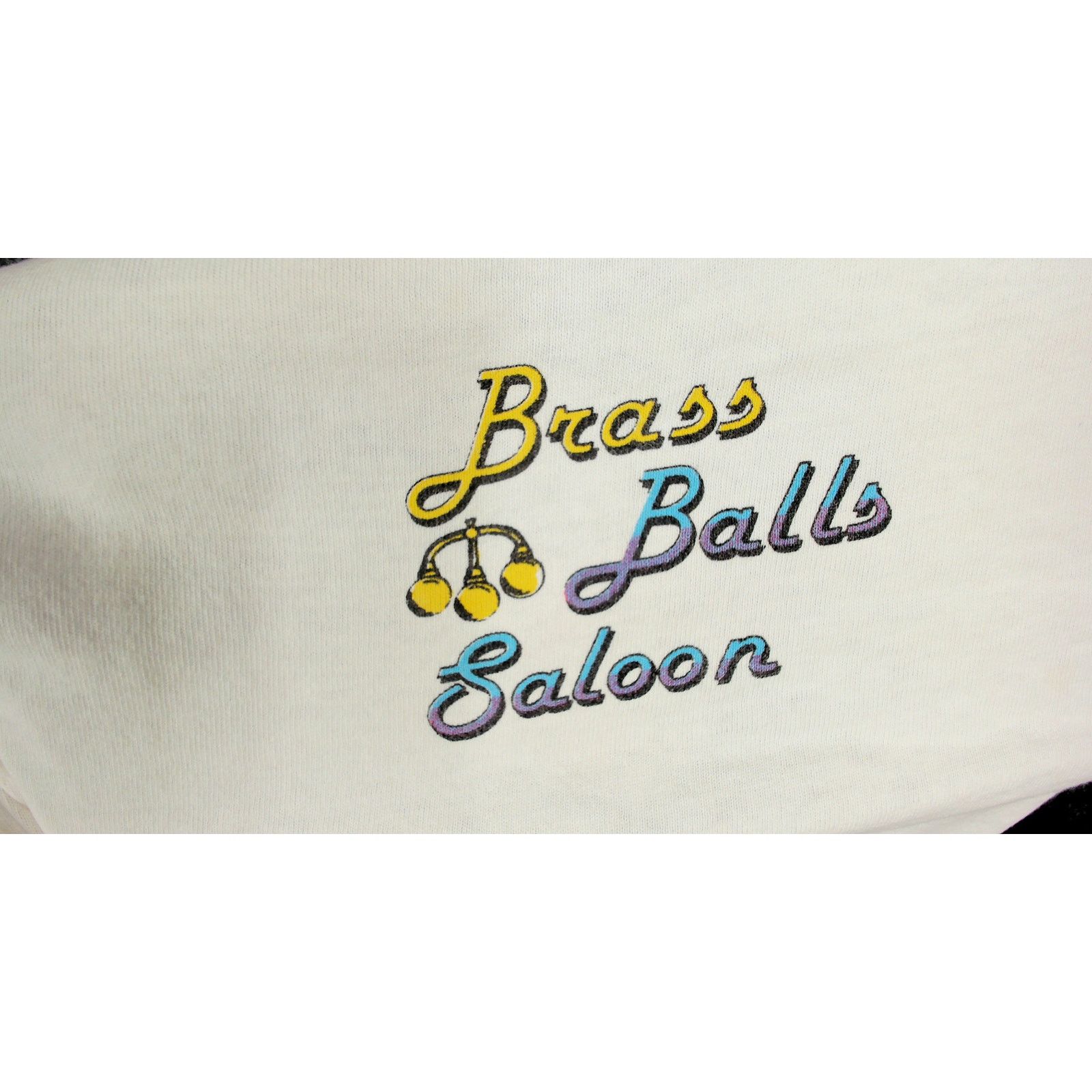 Hanes Vintage 1992 Brass Balls Saloon Single Stitch Tee (Boxy XL) Size US XL / EU 56 / 4 - 14 Thumbnail