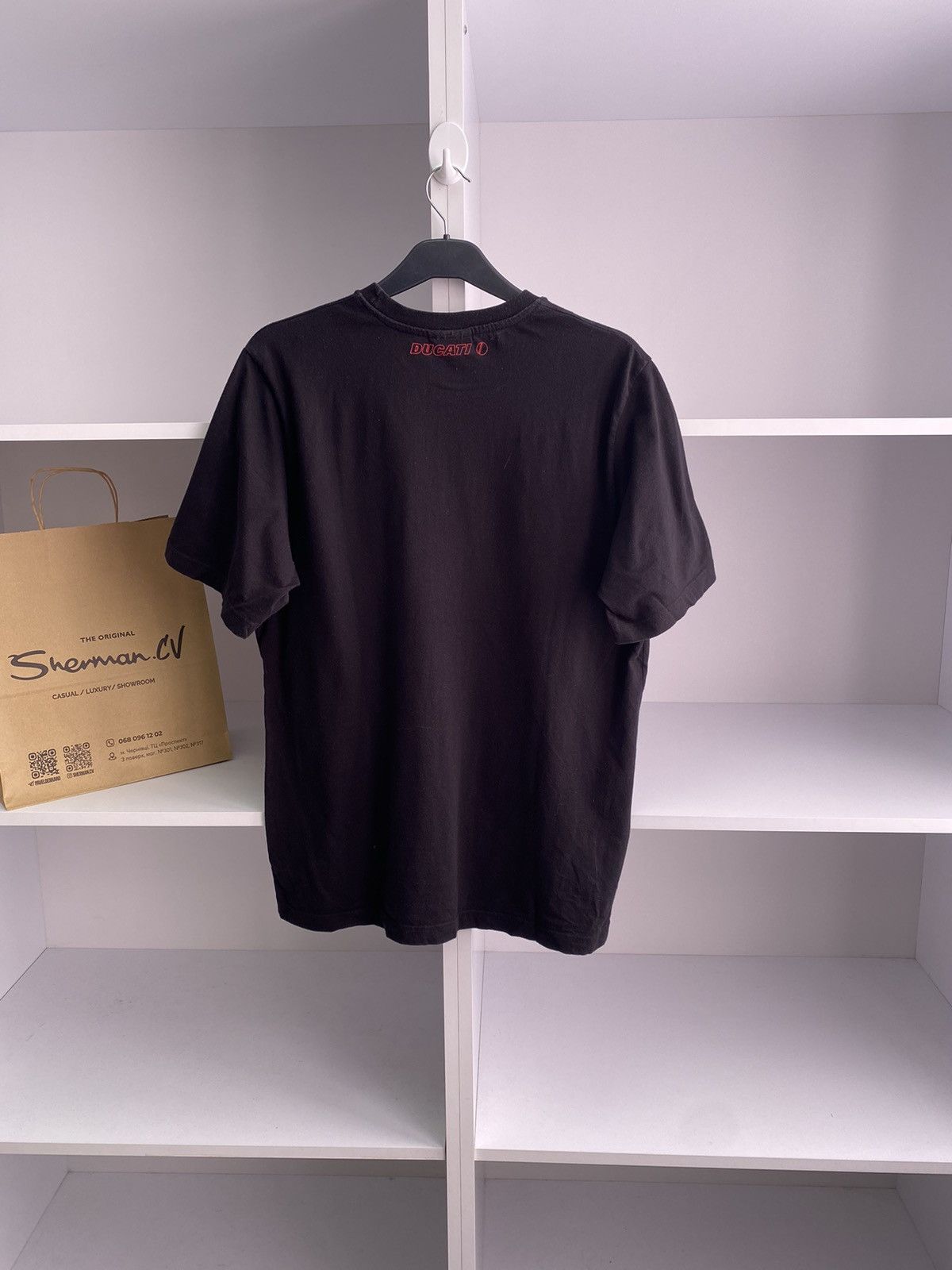 Ducati × Vintage Vintage Ducati Logo Racing Black Tee Size US L / EU 52-54 / 3 - 9 Thumbnail